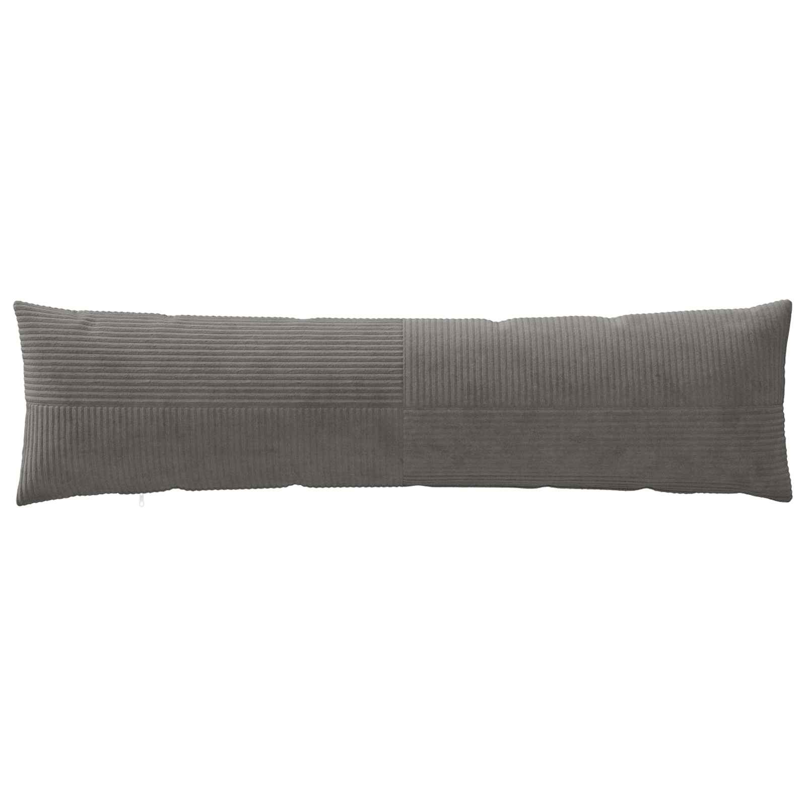 Cushion Covers Dark Grey Corduroy 40x145cm