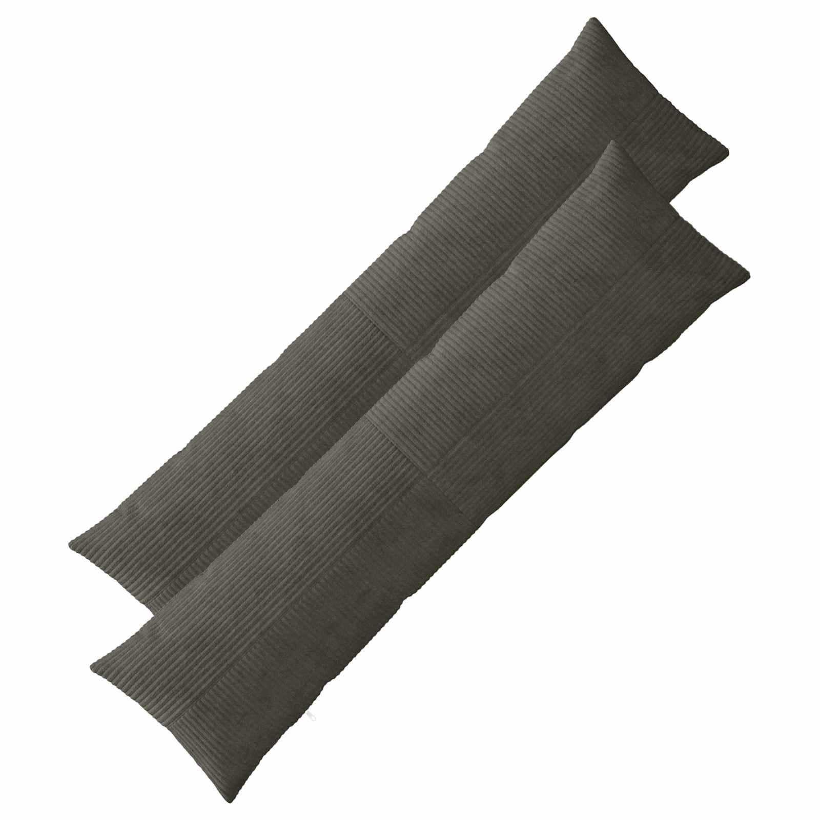 Cushion Covers Anthracite Corduroy 40x145cm