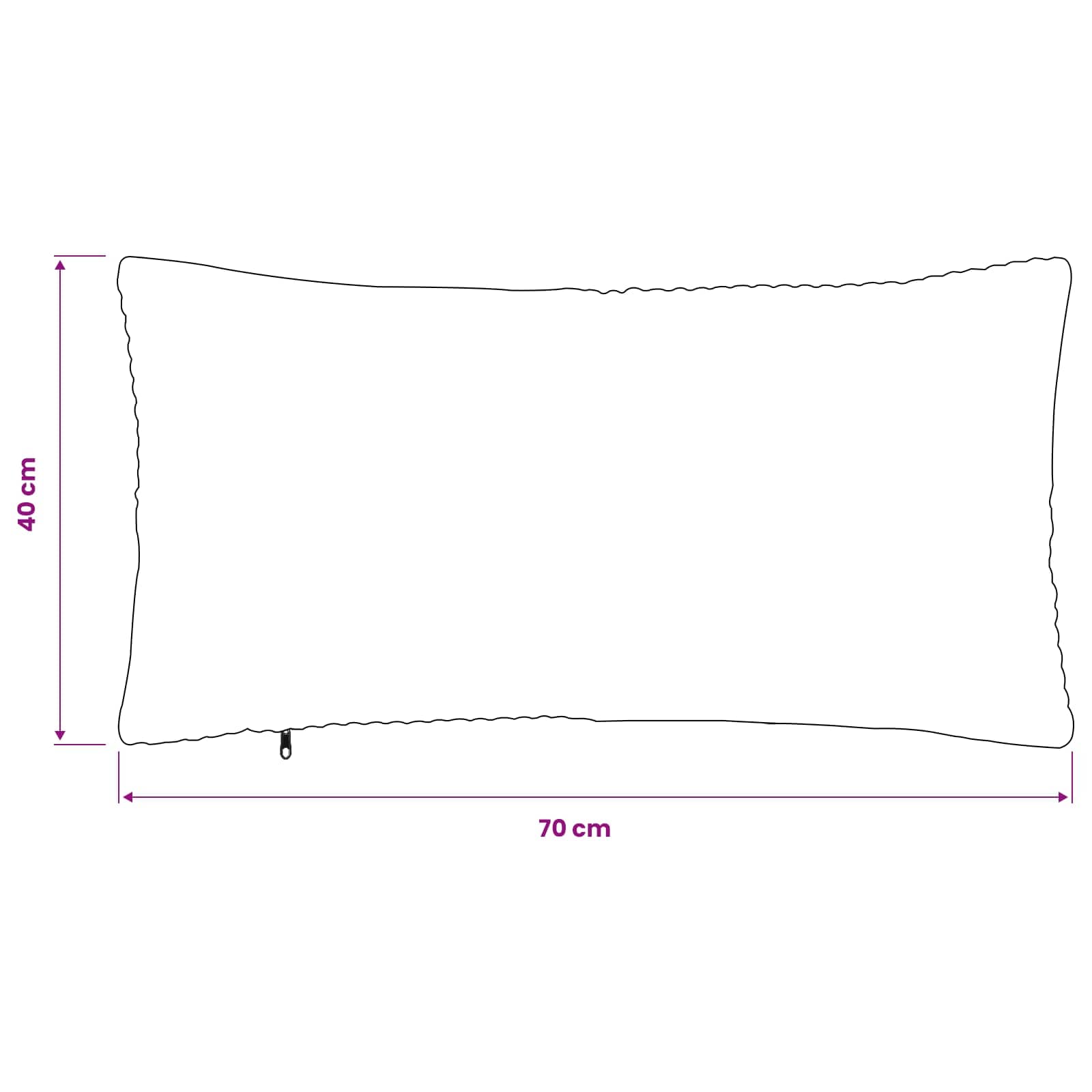 Cushion Covers Brown Corduroy 40x70cm