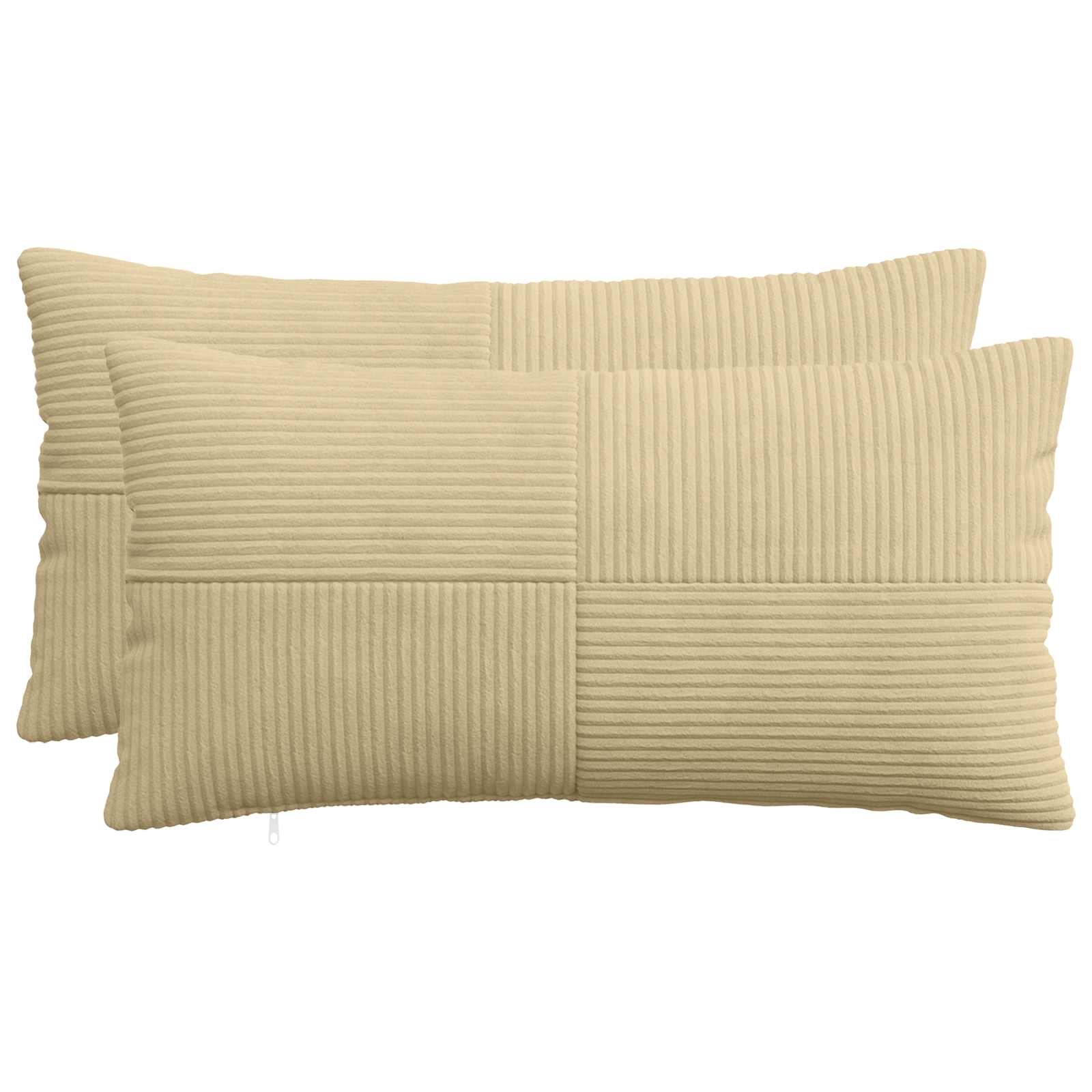 Cushion Covers Grey Green Corduroy 40x80cm