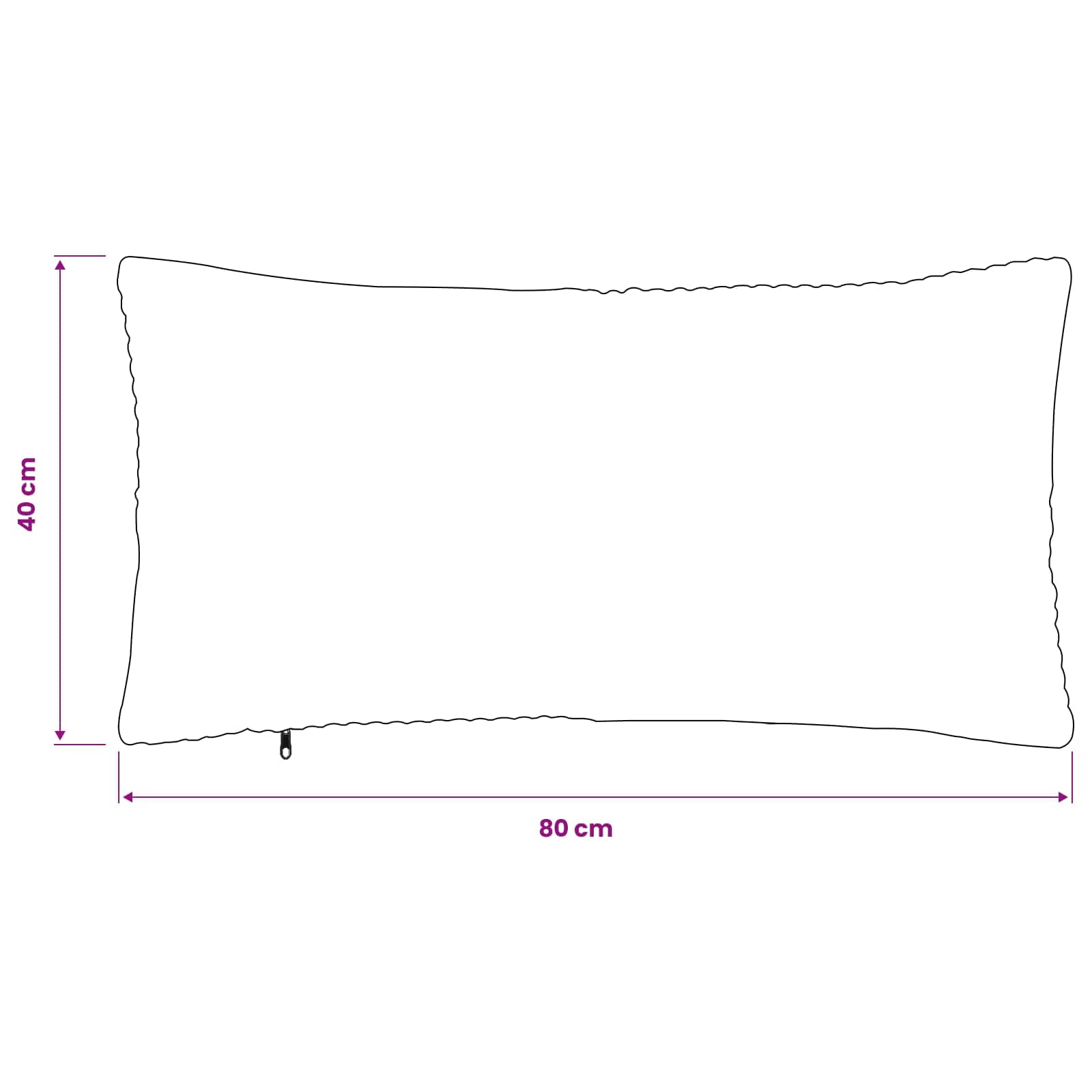 Cushion Covers Grey Green Corduroy 40x80cm
