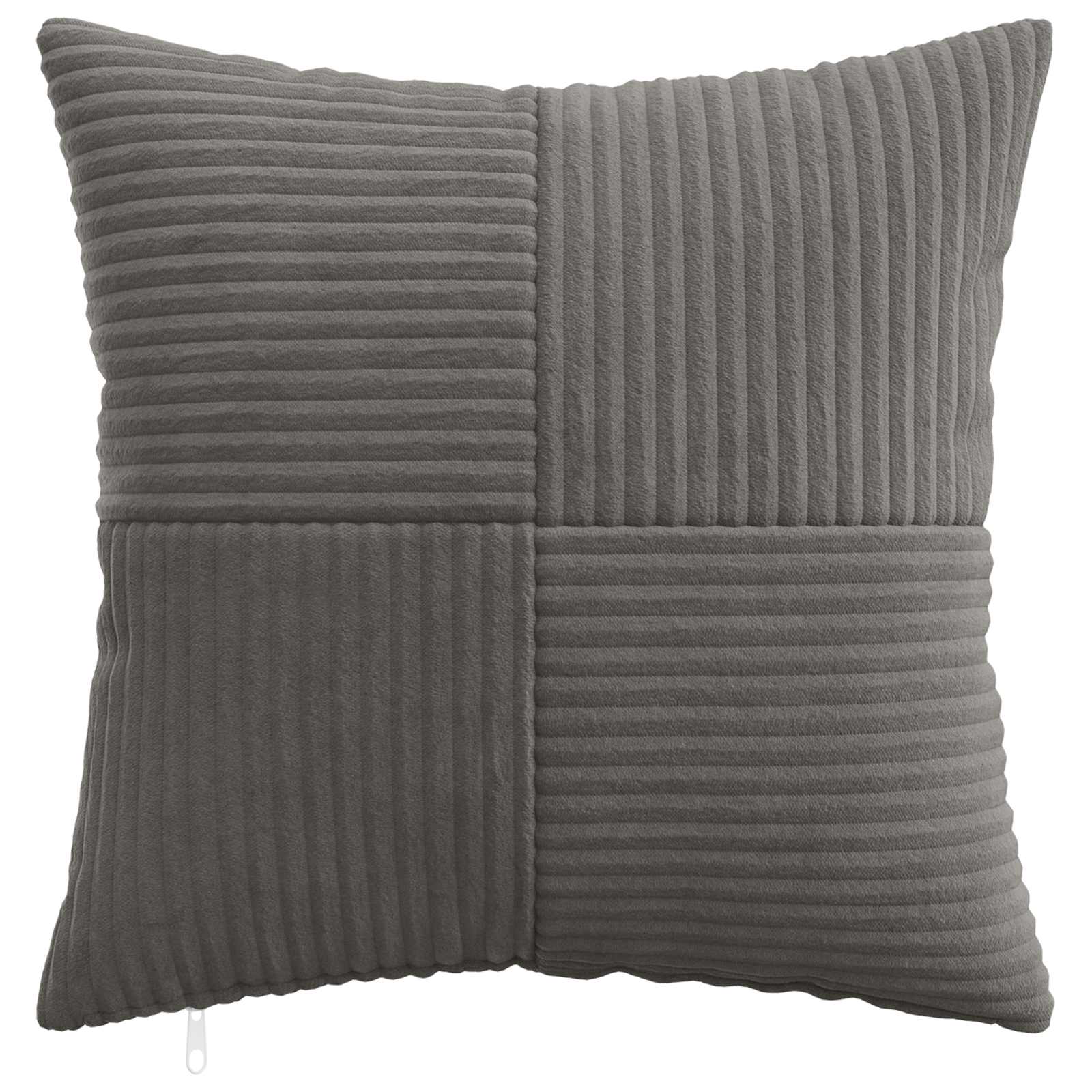 Cushion Covers Dark Grey Corduroy 45x45cm