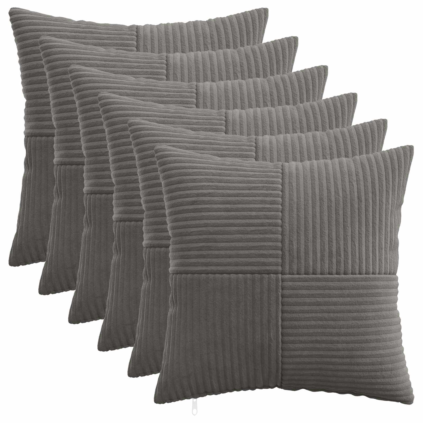 Polyester Corduroy - Grey 45x45cm