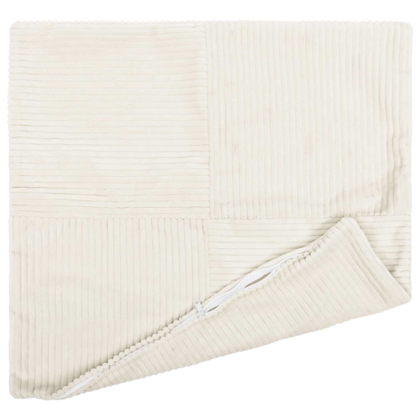 Polyester Corduroy - Cream 45x45cm