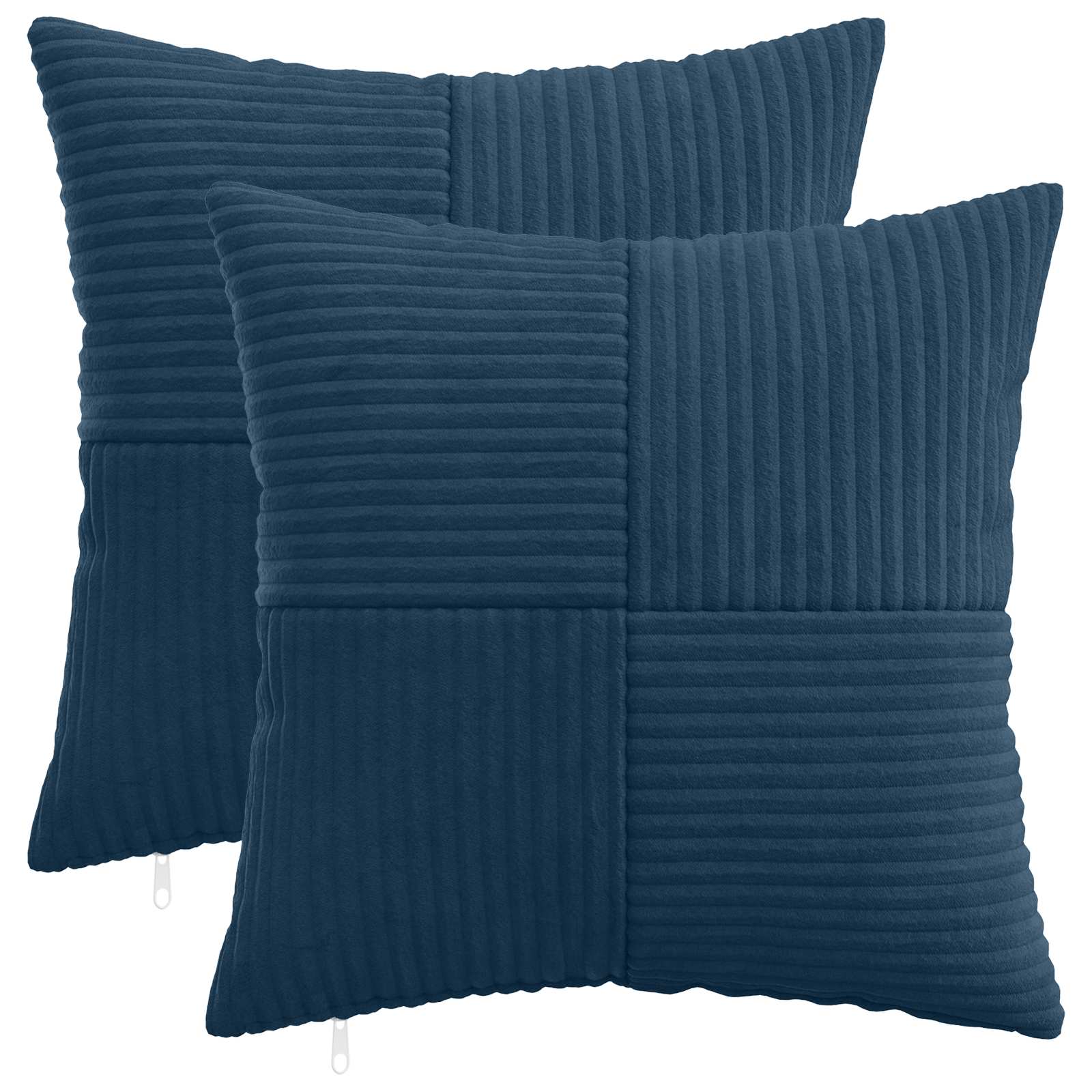 Polyester Corduroy - Navy 45x45cm