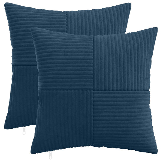 Polyester Corduroy - Navy 45x45cm