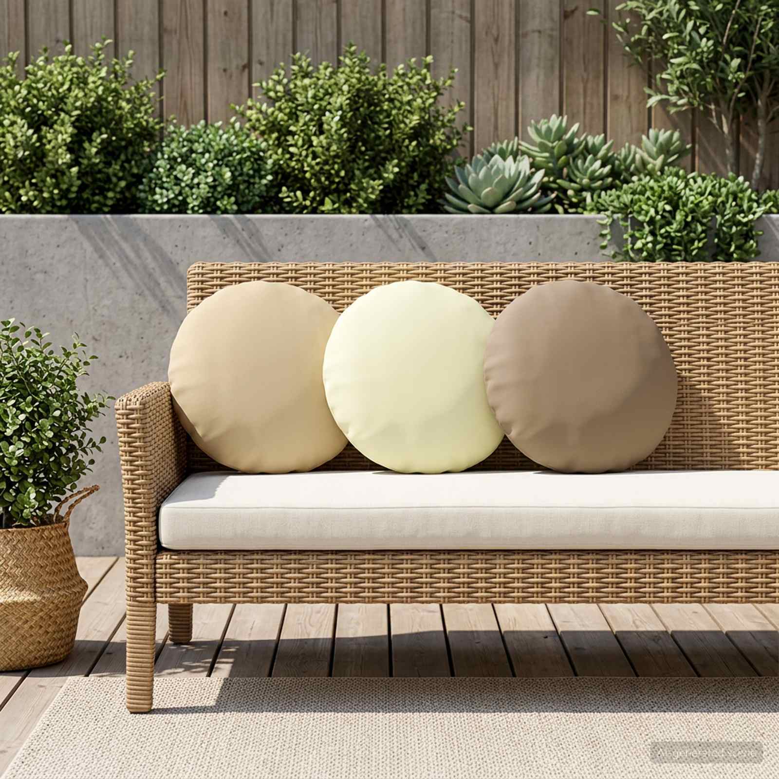 Beige Cushion Set 6 Pieces