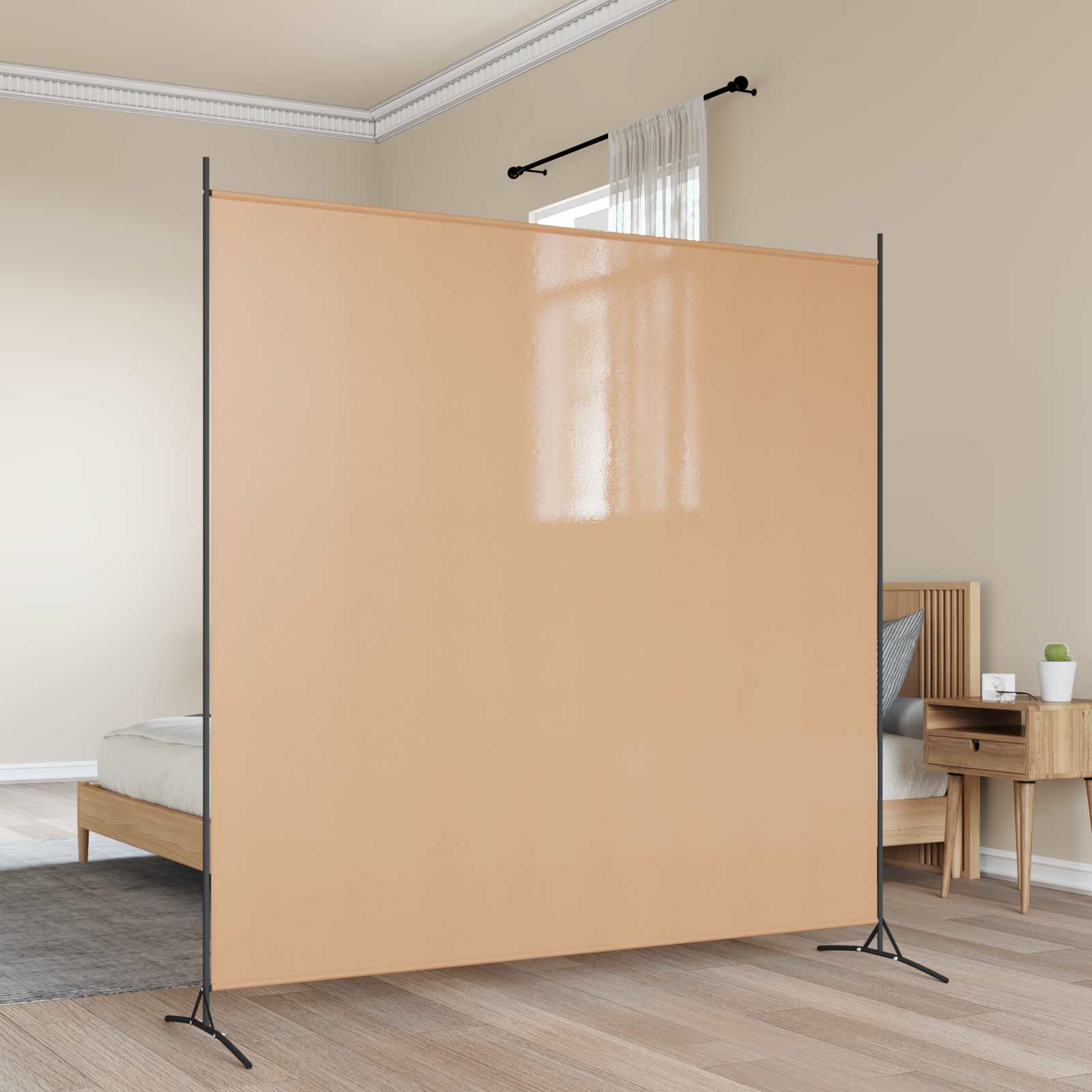 Fabric Room Divider Single Panel 175x180cm | Simpledeals