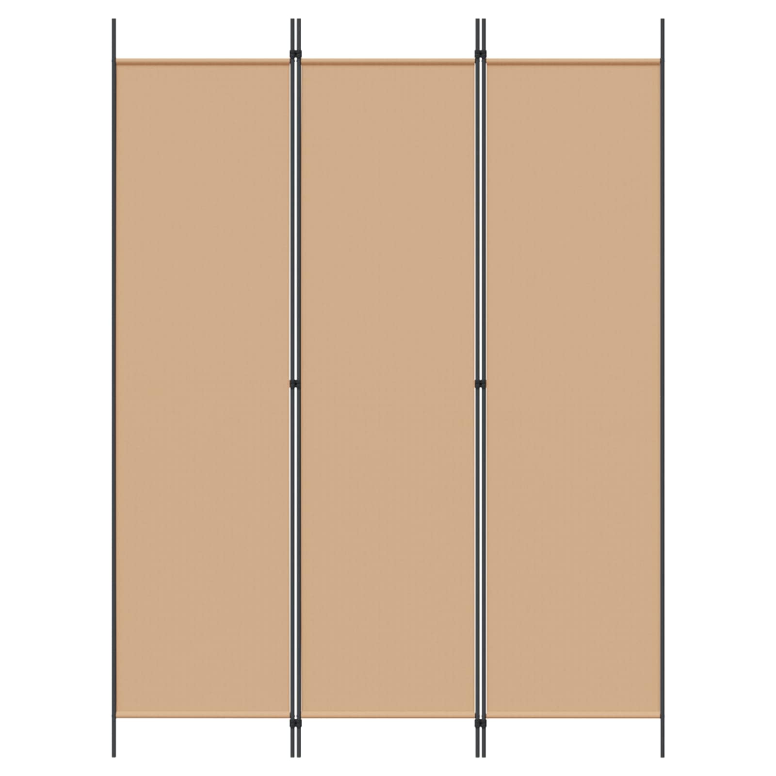 3-Panel Fabric Room Divider Beige 150x200cm | Simpledeals