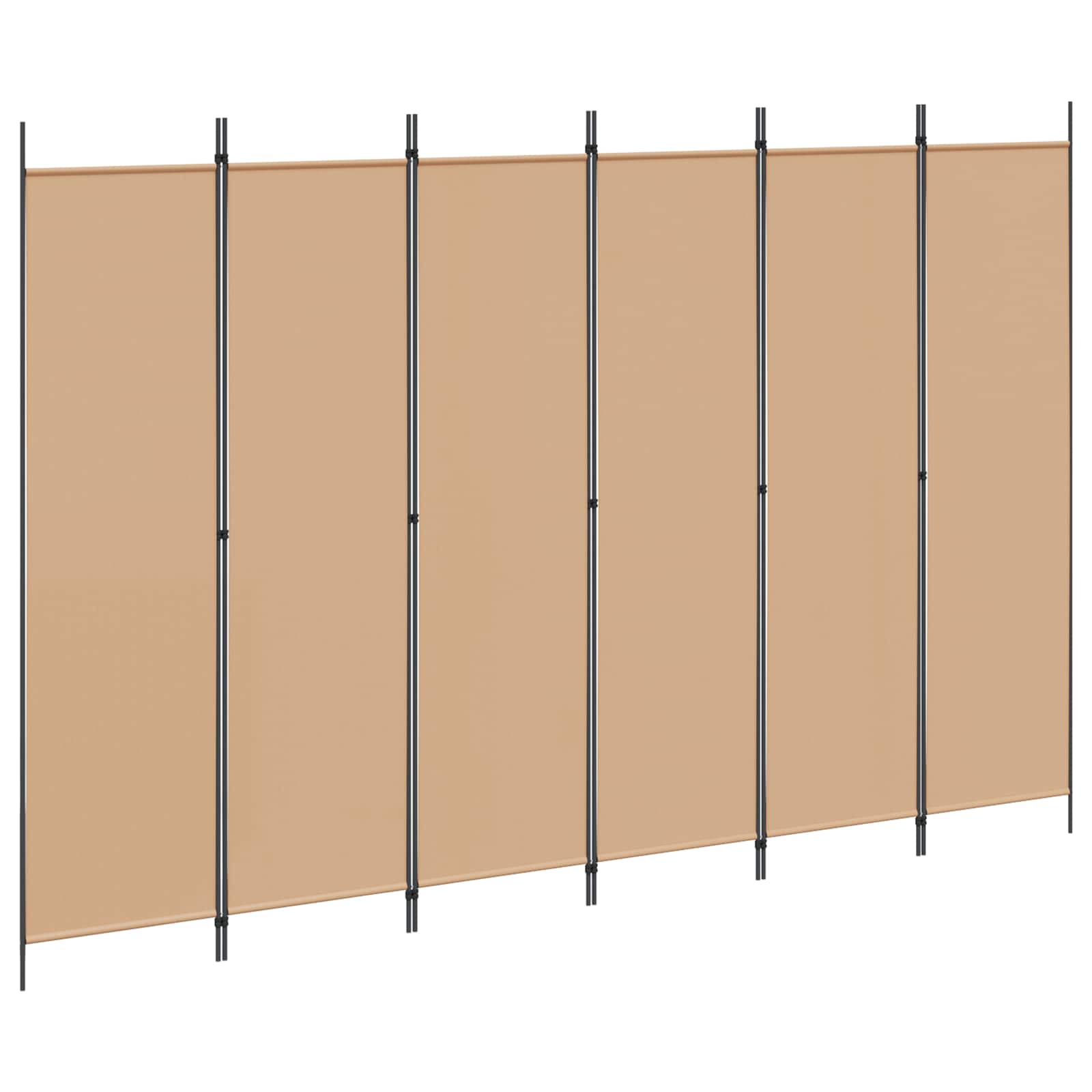 6-Panel Fabric Room Divider 300x200cm | Simpledeals