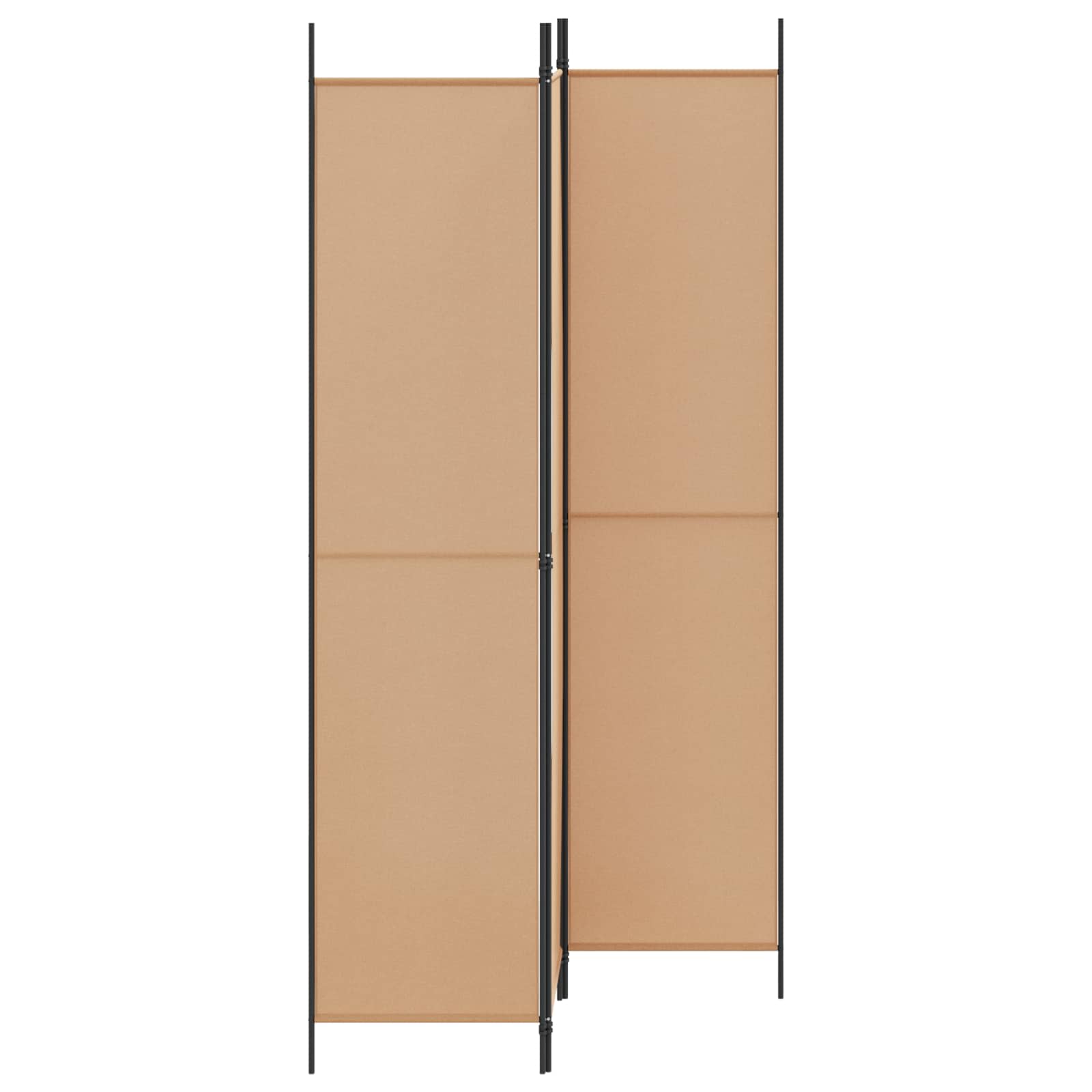 3-Panel Fabric Room Divider Beige 150x220cm | Simpledeals