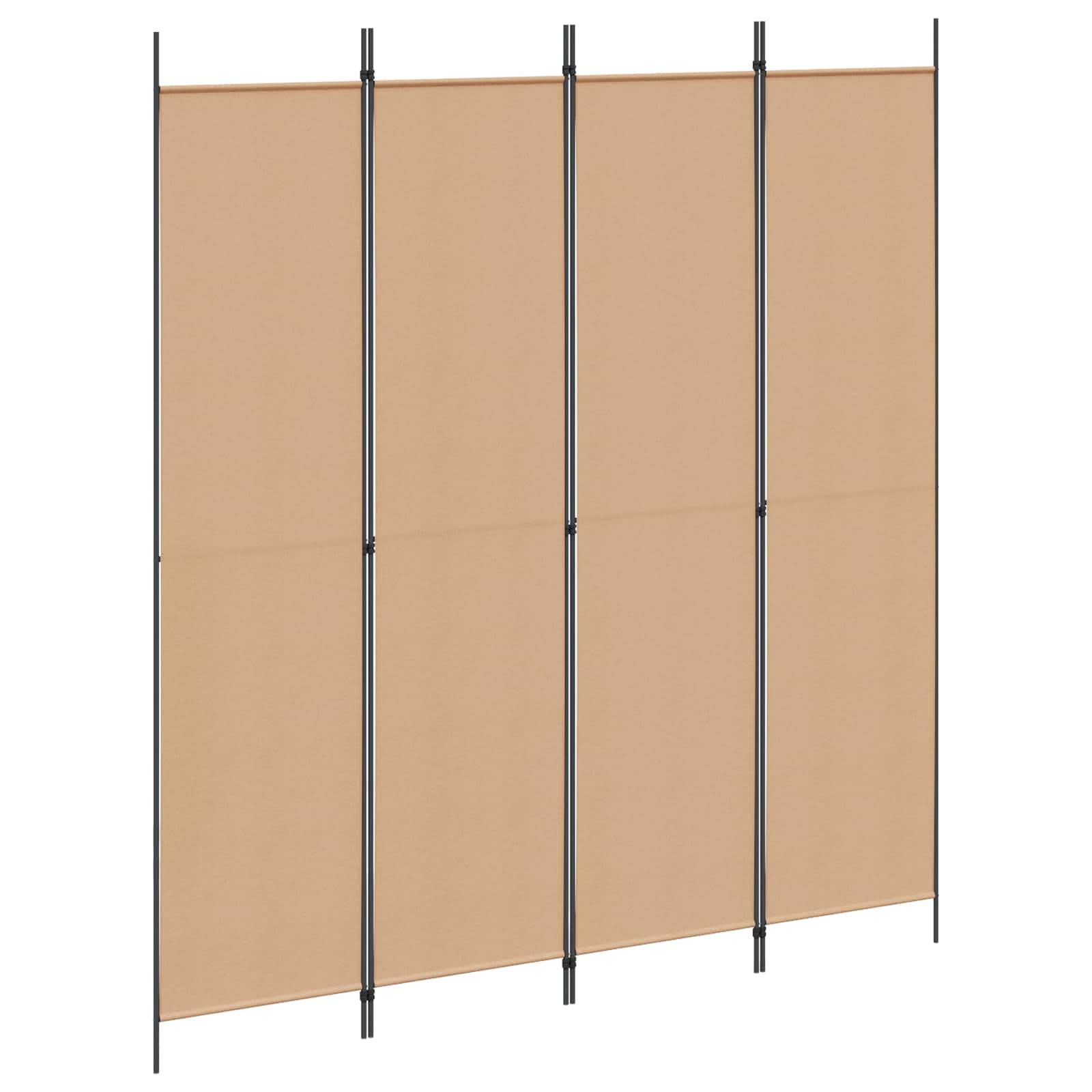 4-Panel Fabric Room Divider 200x220cm | Simpledeals