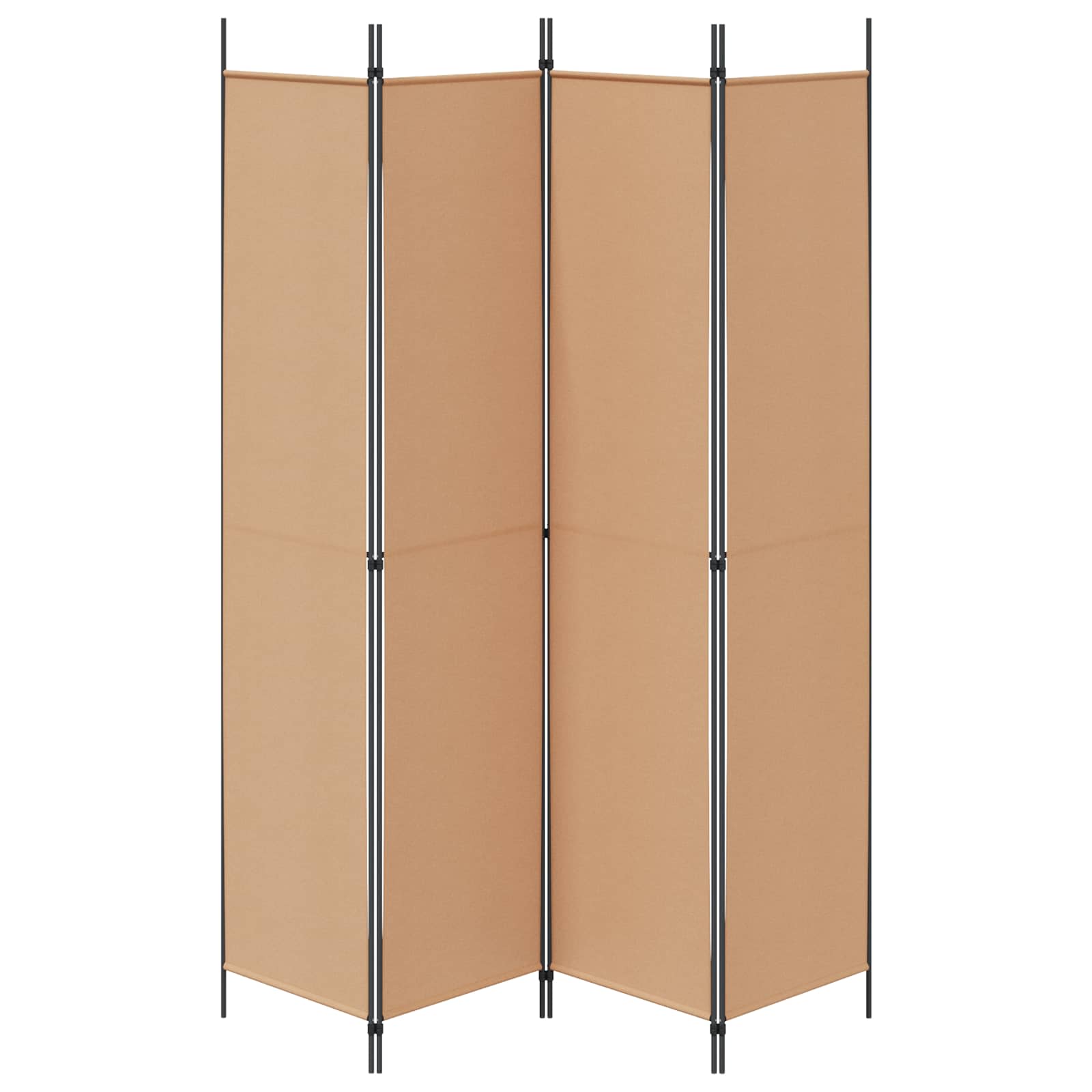 4-Panel Fabric Room Divider 200x220cm | Simpledeals