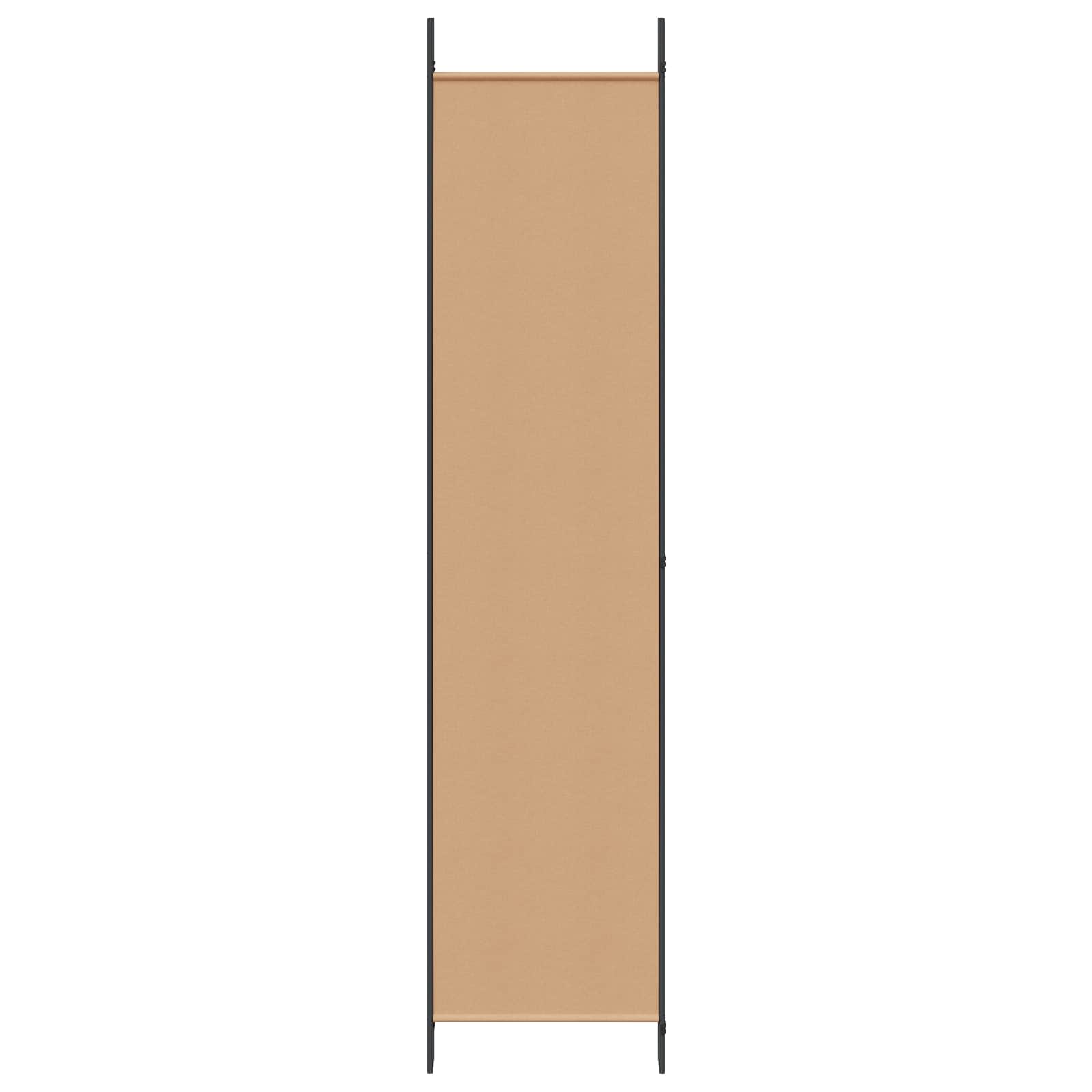 5-Panel Fabric Room Divider Beige 250x220cm | Simpledeals