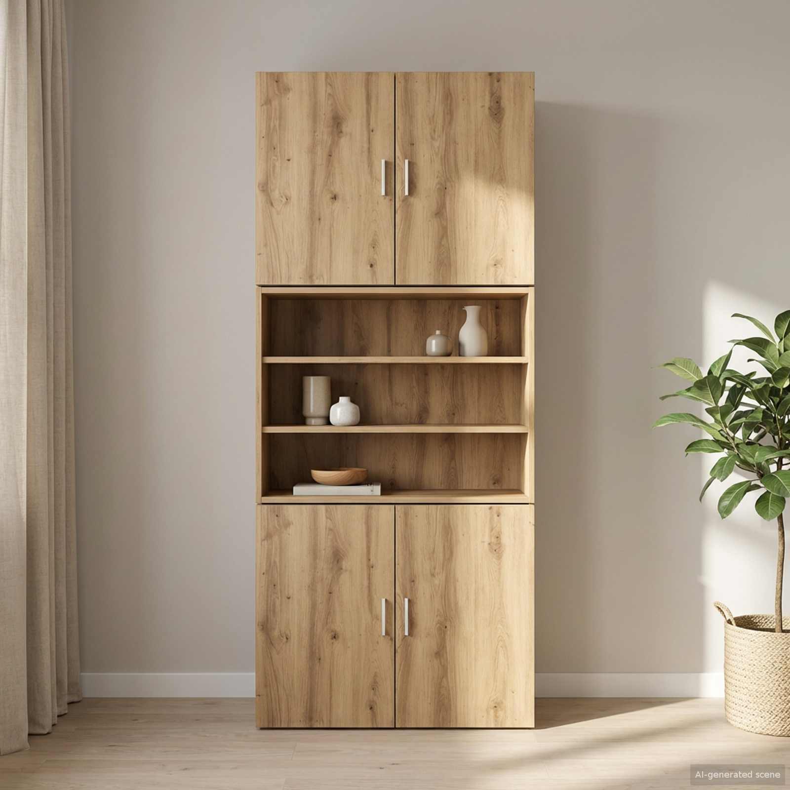 Wall Cabinet Artisan Oak Engineered Wood | Simpledeals