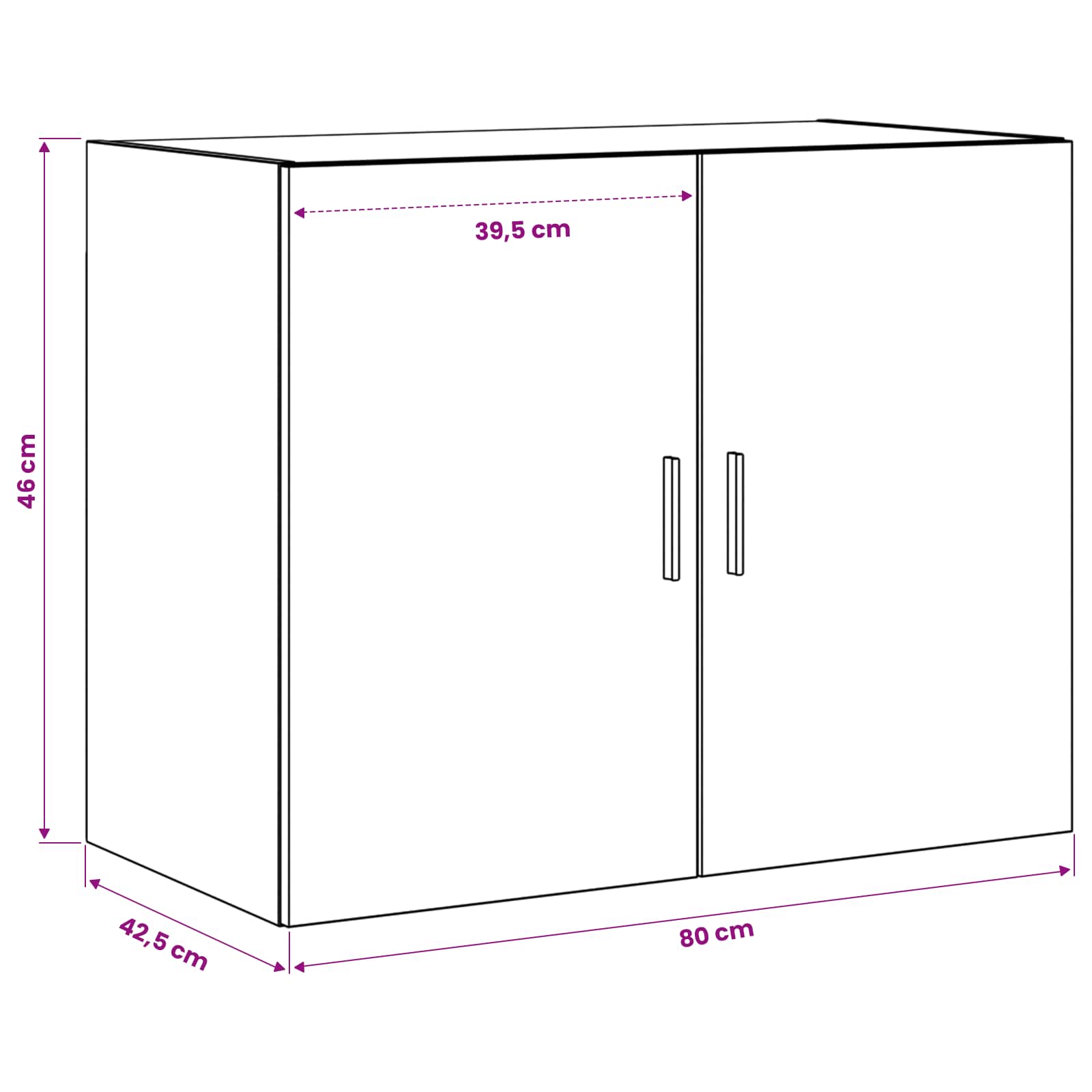 Wall Cabinet Artisan Oak Engineered Wood | Simpledeals