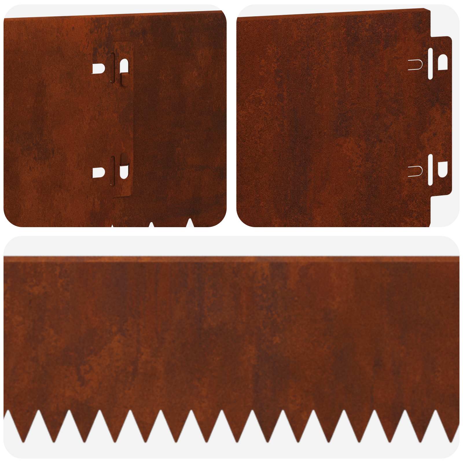 Steel Lawn Edging 10 Pack Garden Border | Simpledeals