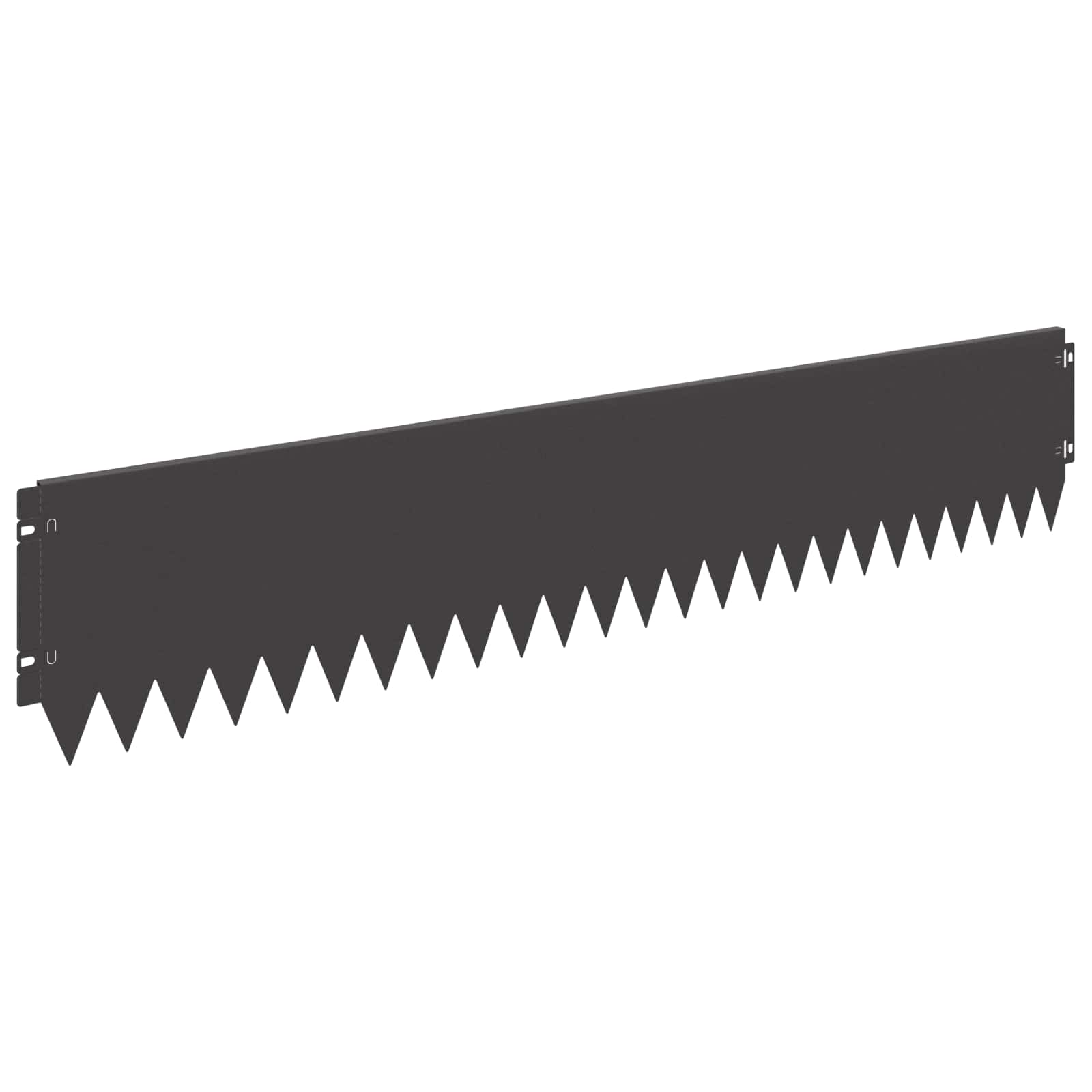 Steel Lawn Edging 20pcs Black Garden Border | Simpledeals