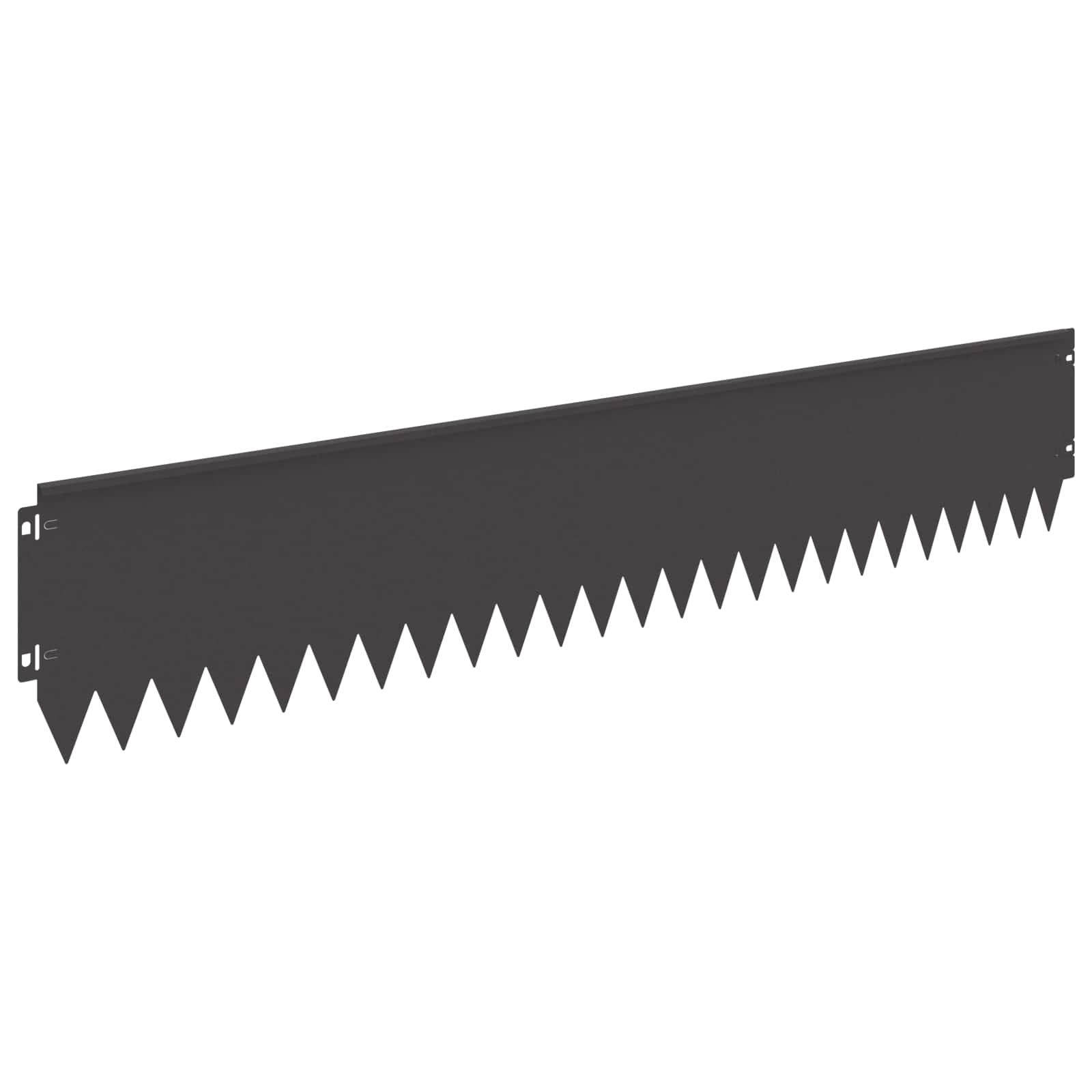 Steel Lawn Edging 20pcs Black Garden Border | Simpledeals