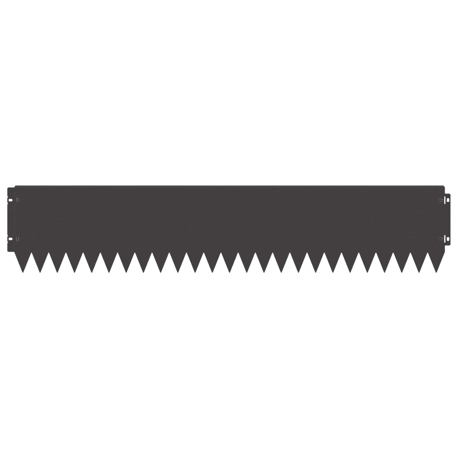 Steel Lawn Edging 20pcs Black Garden Border | Simpledeals