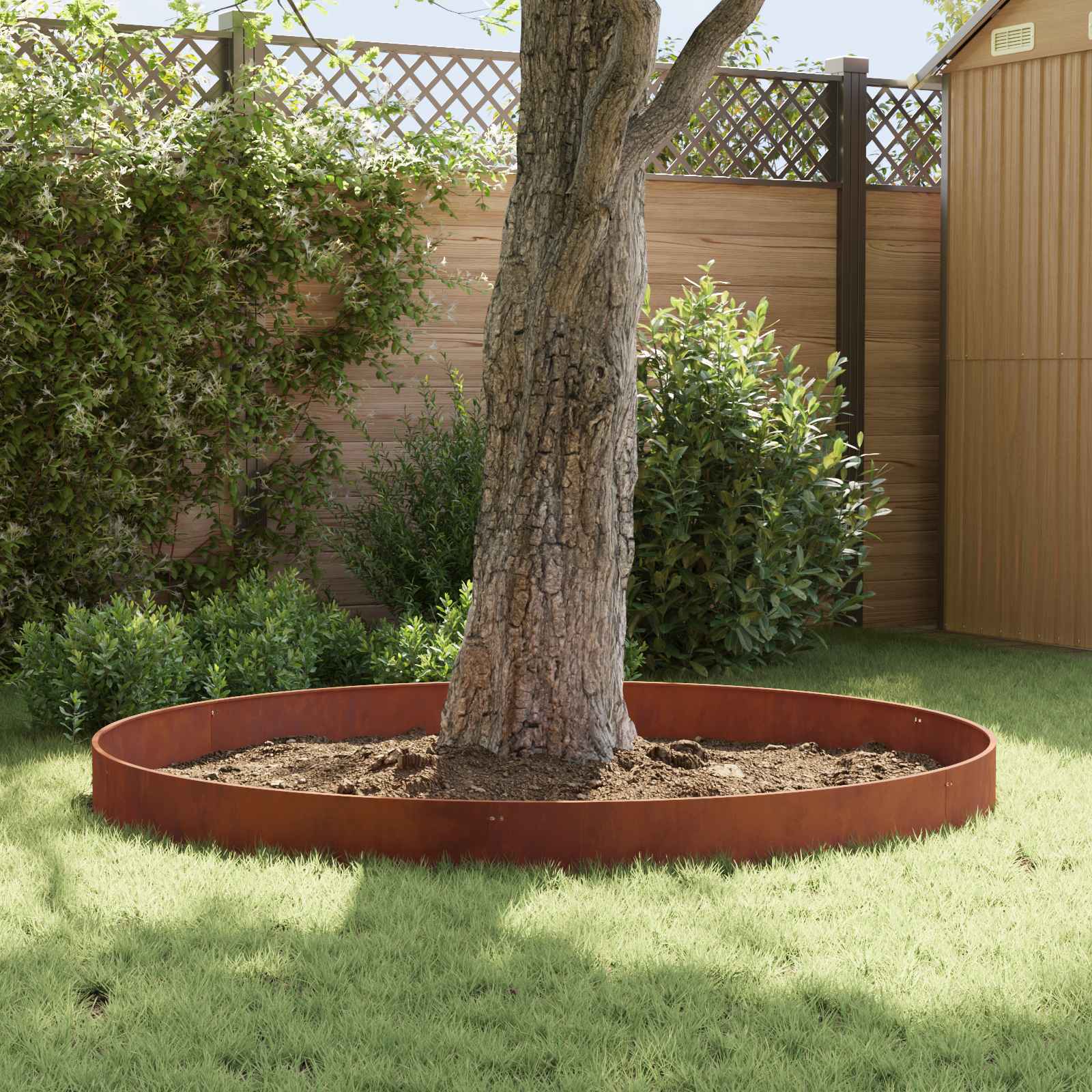 Steel Lawn Edging 10 Pack Rusty Finish | Simpledeals