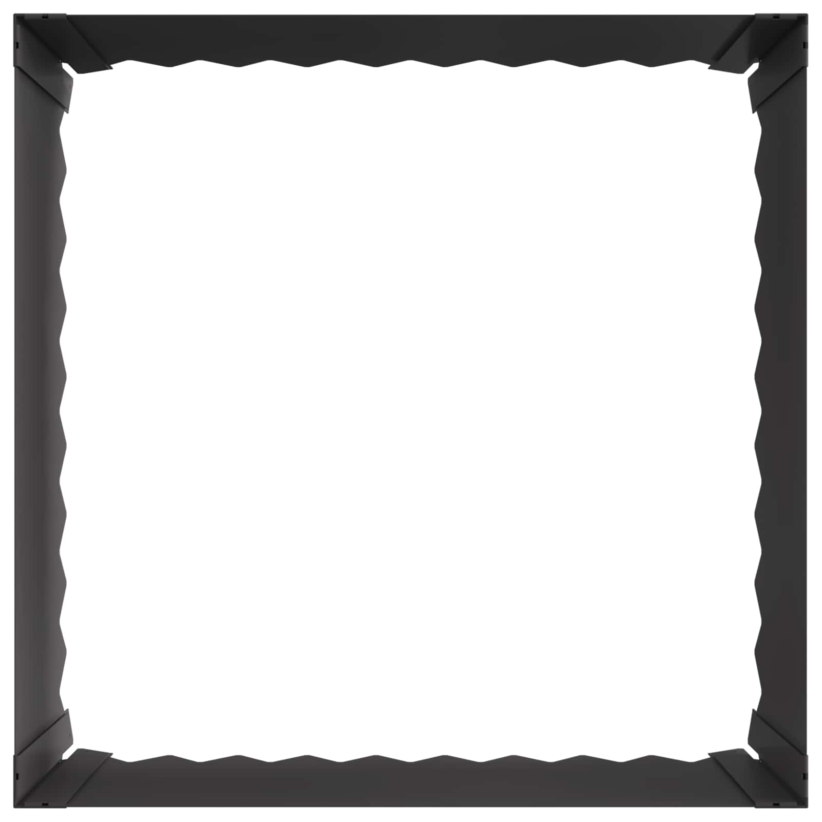 Steel Lawn Edging 4-Pack Black Garden Border | Simpledeals