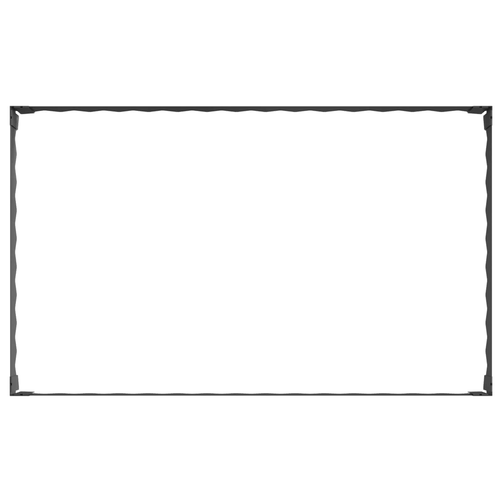 Steel Garden Edging 4pc Black Lawn Border | Simpledeals