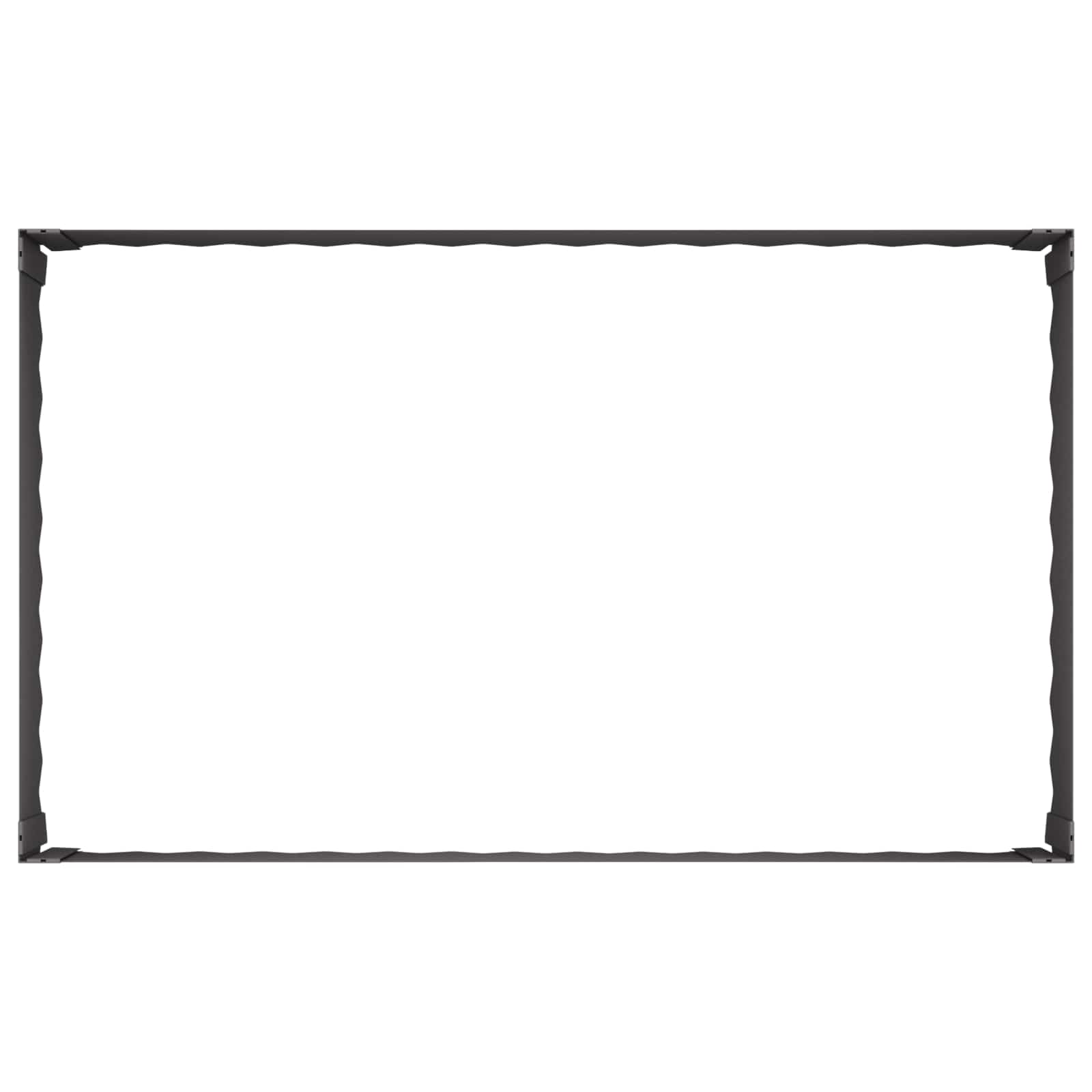 Steel Lawn Edging Panels 4pk Black | Simpledeals