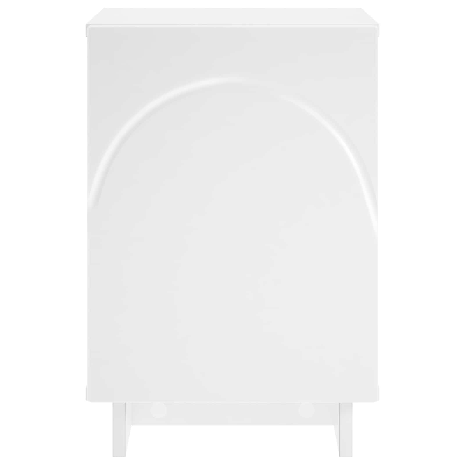 Bedside Cabinet White Engineered Wood 33.5x34.5x50cm
