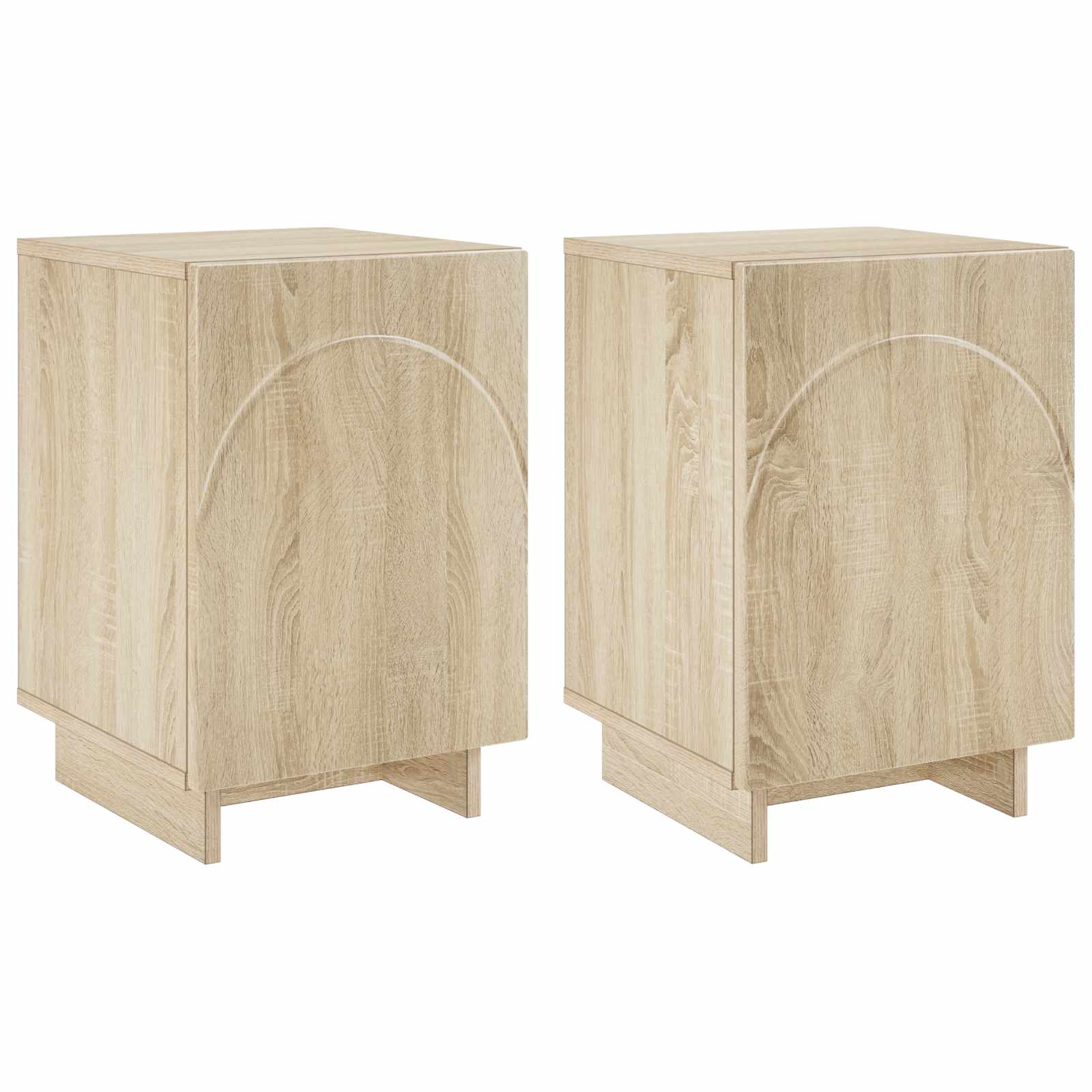 Bedside Cabinet Oak Finish 33.5x34.5x50cm