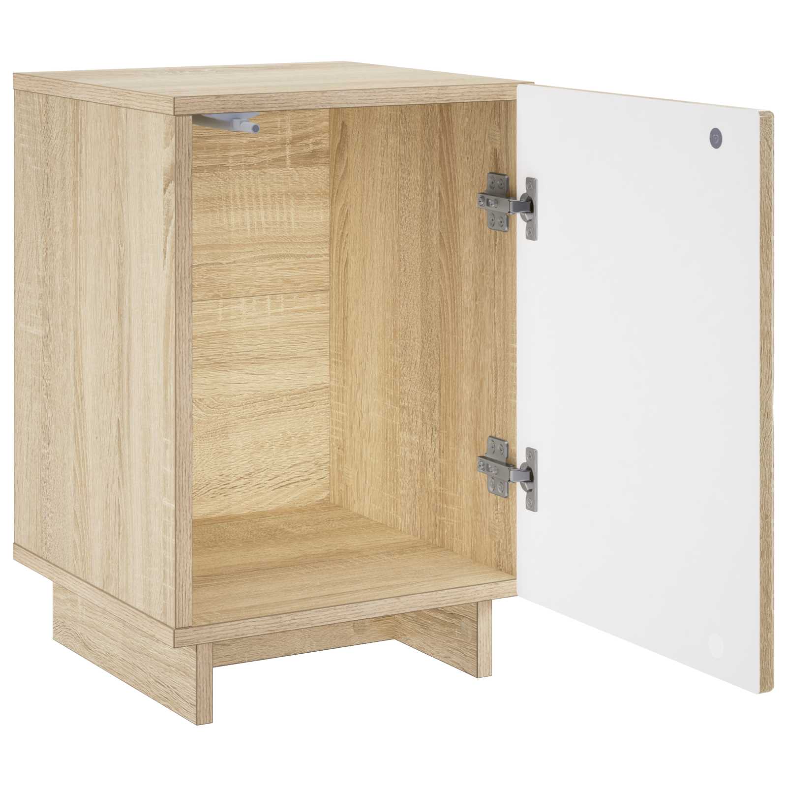 Bedside Cabinet Oak Finish 33.5x34.5x50cm