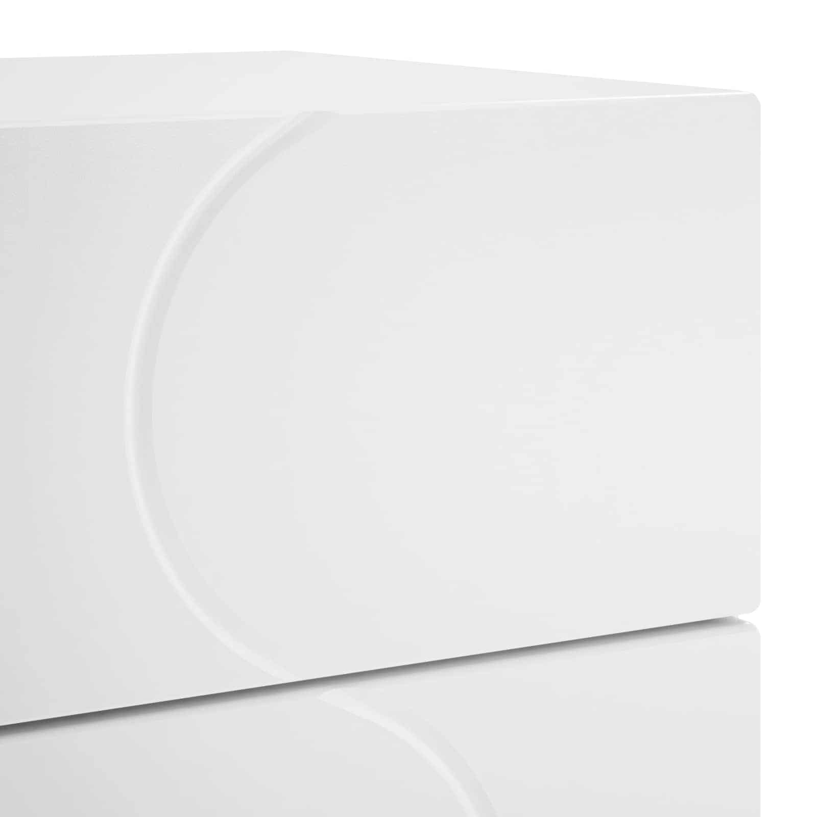 White Bedside Cabinet Table 33.5x34.5x60cm