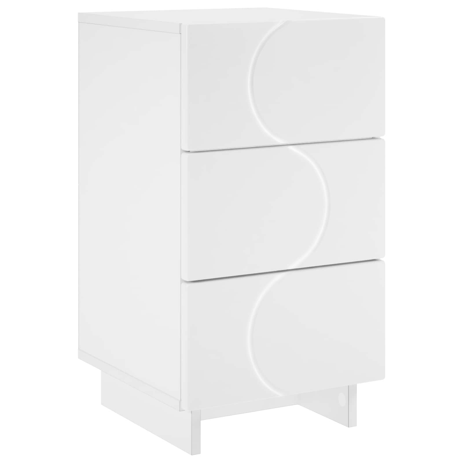White Bedside Cabinet Table 33.5x34.5x60cm
