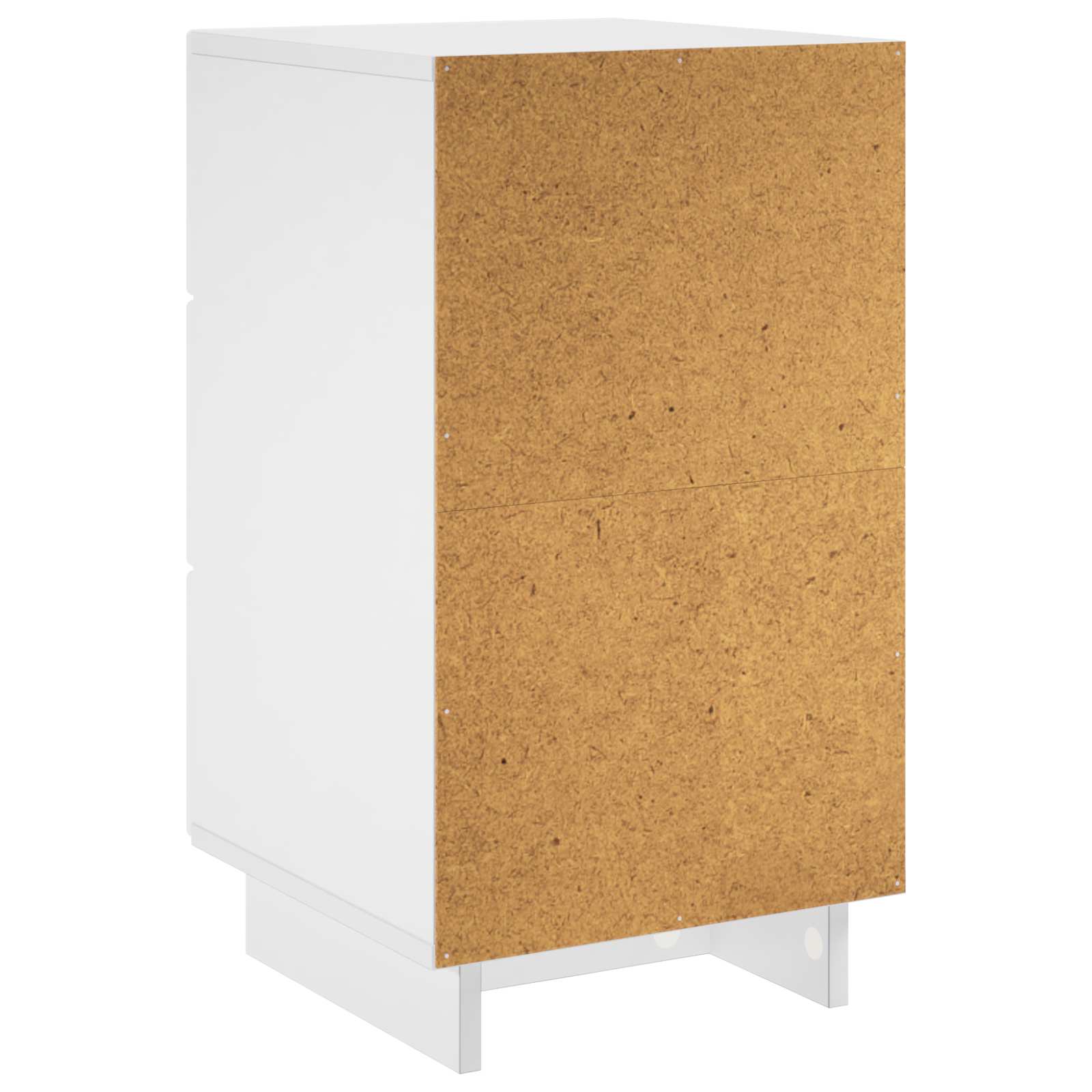 White Bedside Cabinet Set 33.5x34.5x60cm