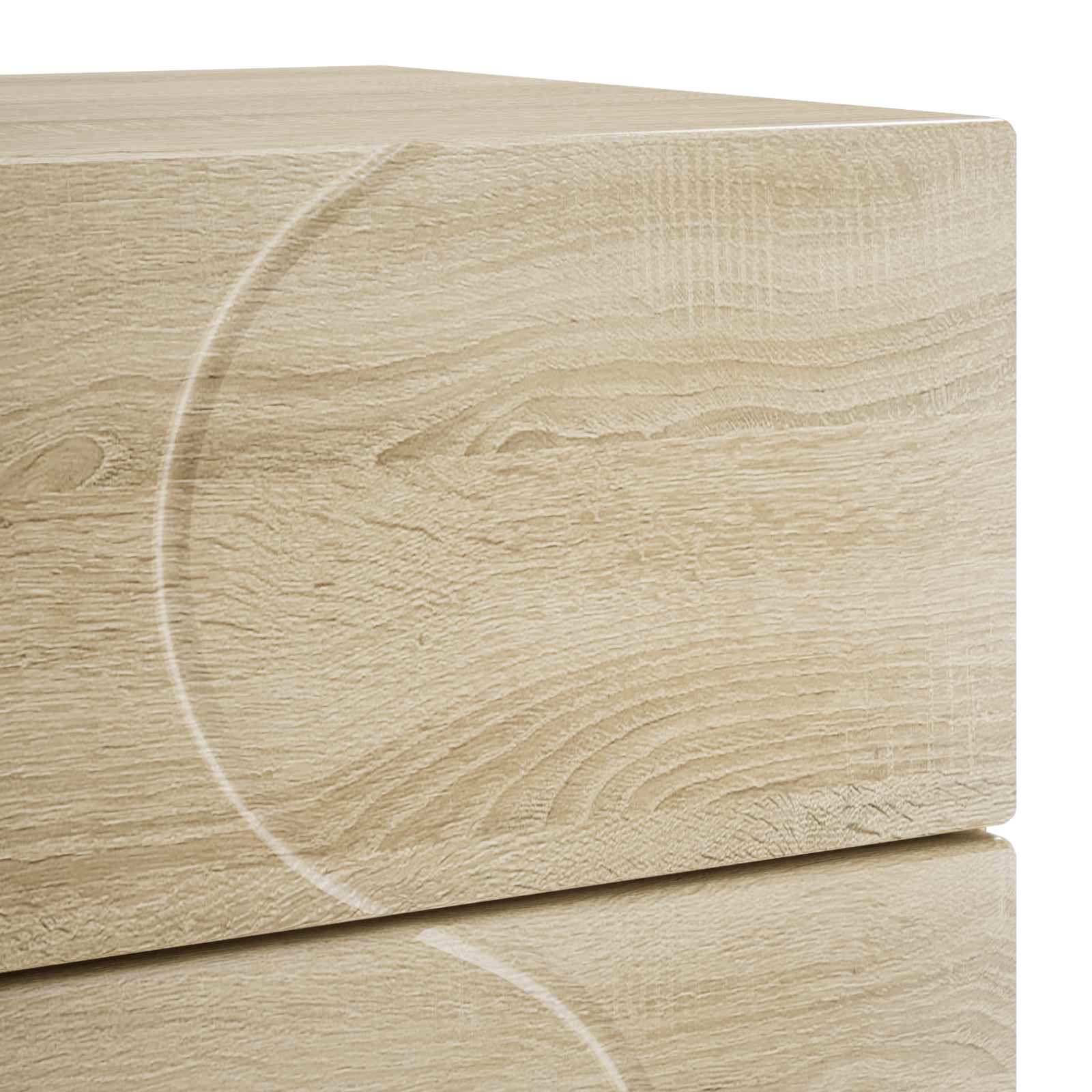 Bedside Cabinet Oak Finish 33.5x34.5x60cm