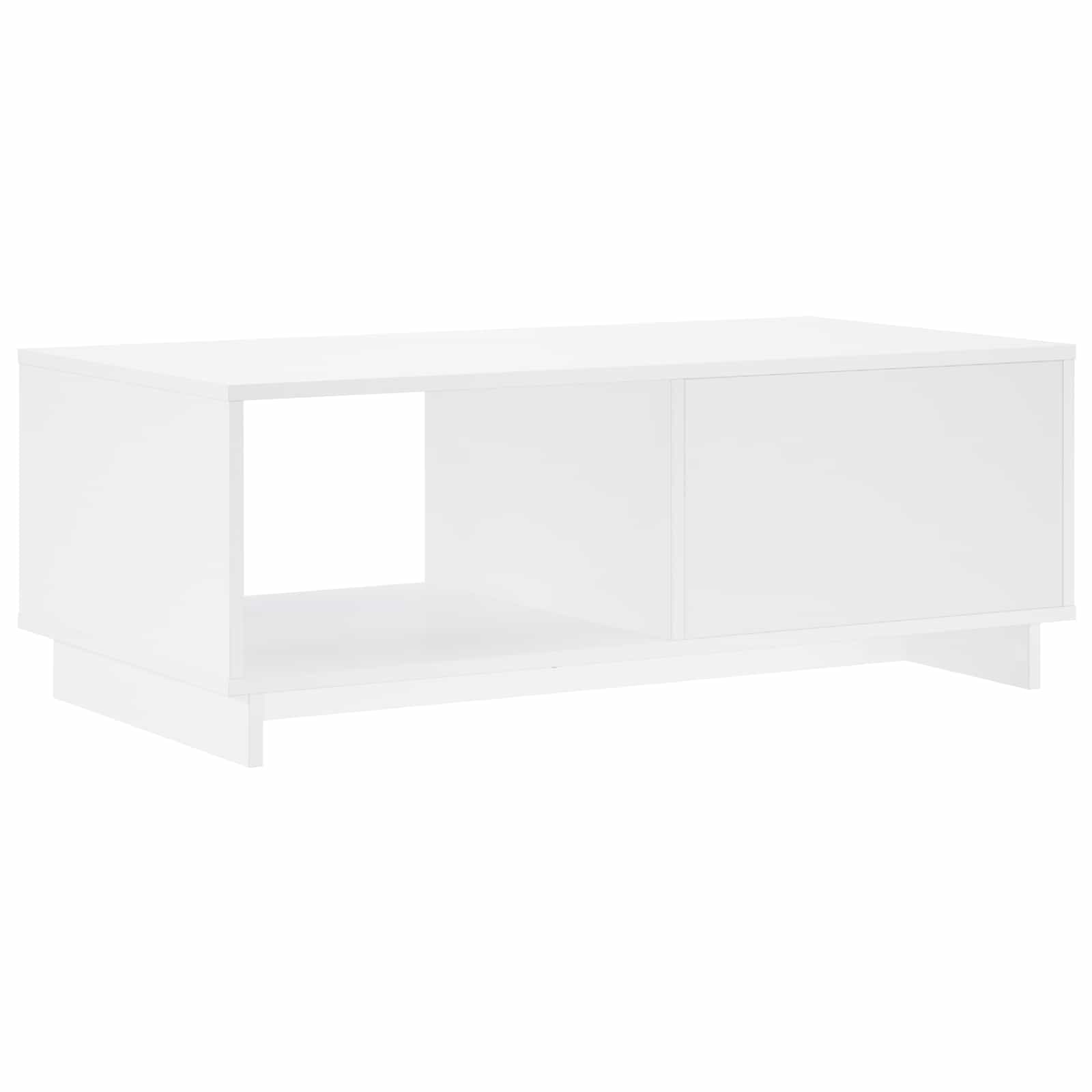 Coffee Table White Engineered 95x50.5x35cm