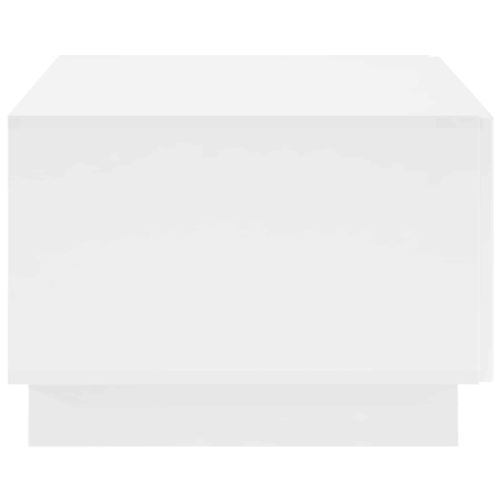 White Coffee Table Engineered Wood 102x50.5x35cm