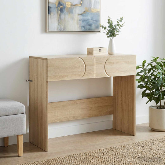 Console Table Oak Modern 96.5x38x75cm