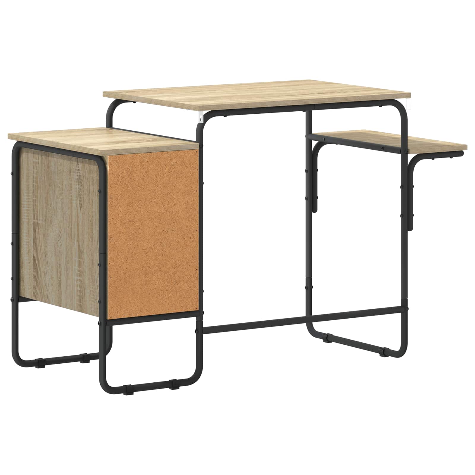Oak Desk With Storage 120x50x75cm