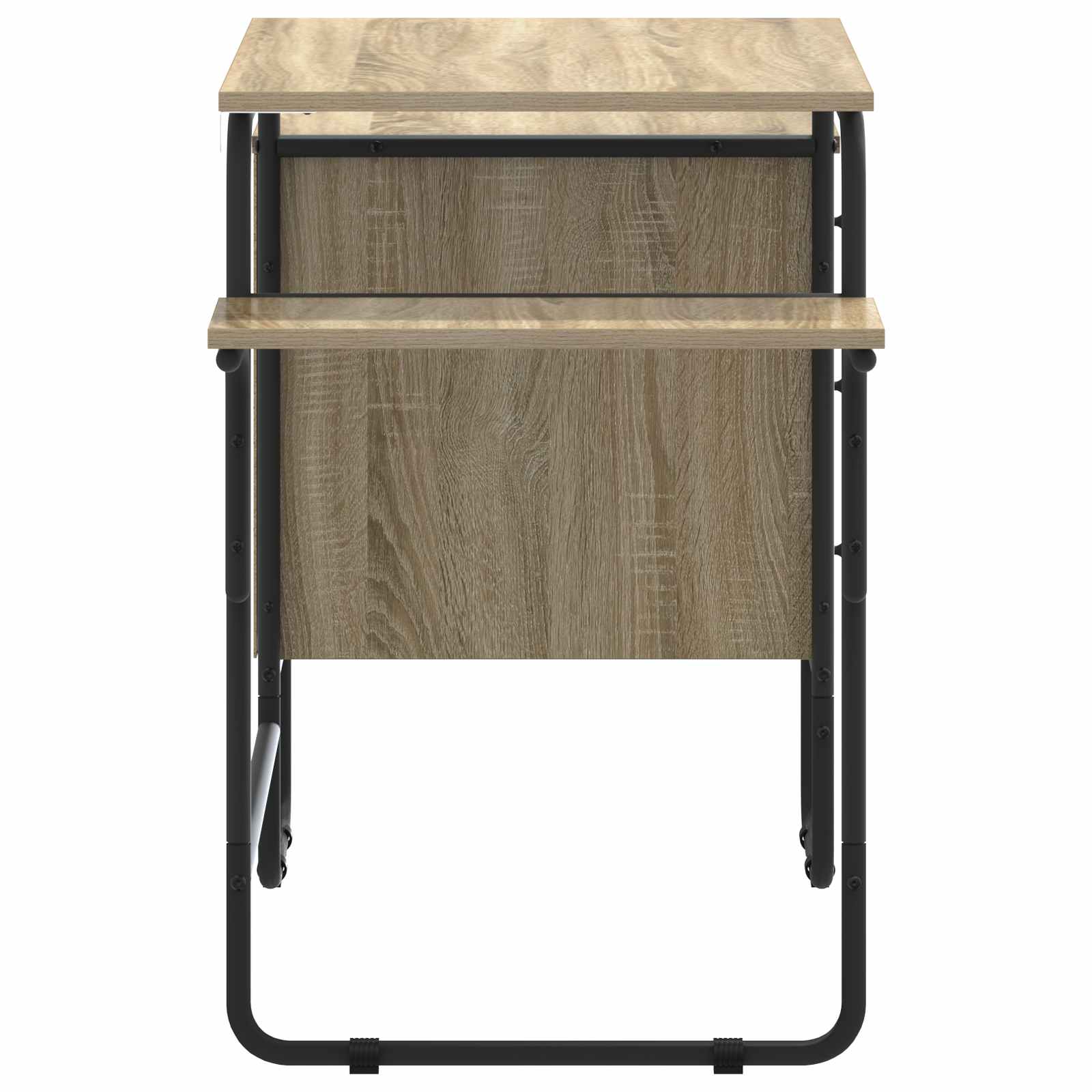 Oak Desk With Storage 120x50x75cm