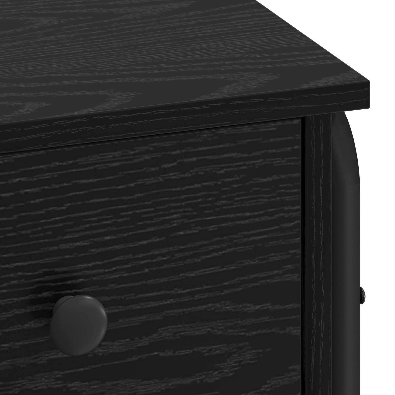 Office Desk Storage Black 100x50x75cm