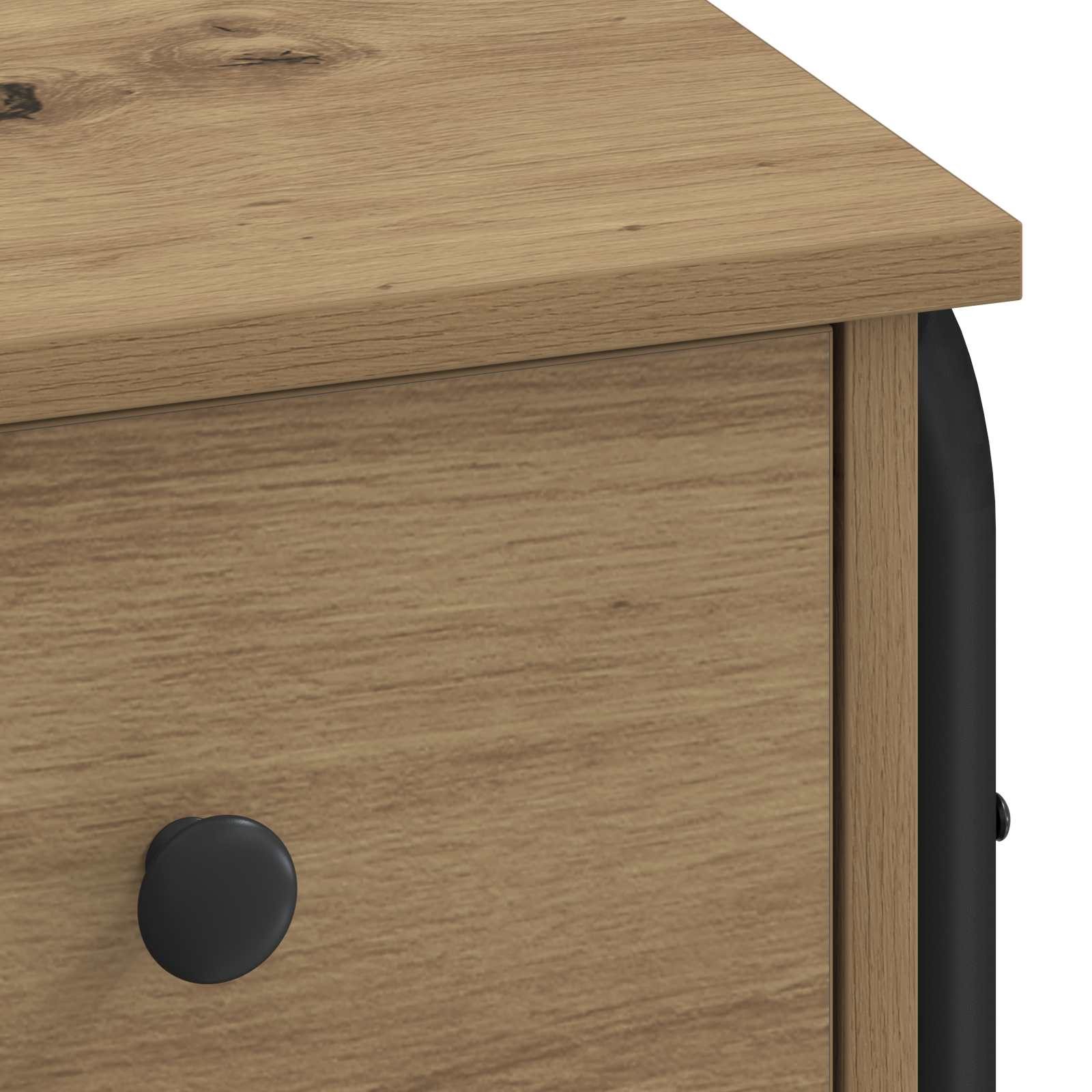 Oak Desk With Storage 100x50x75cm