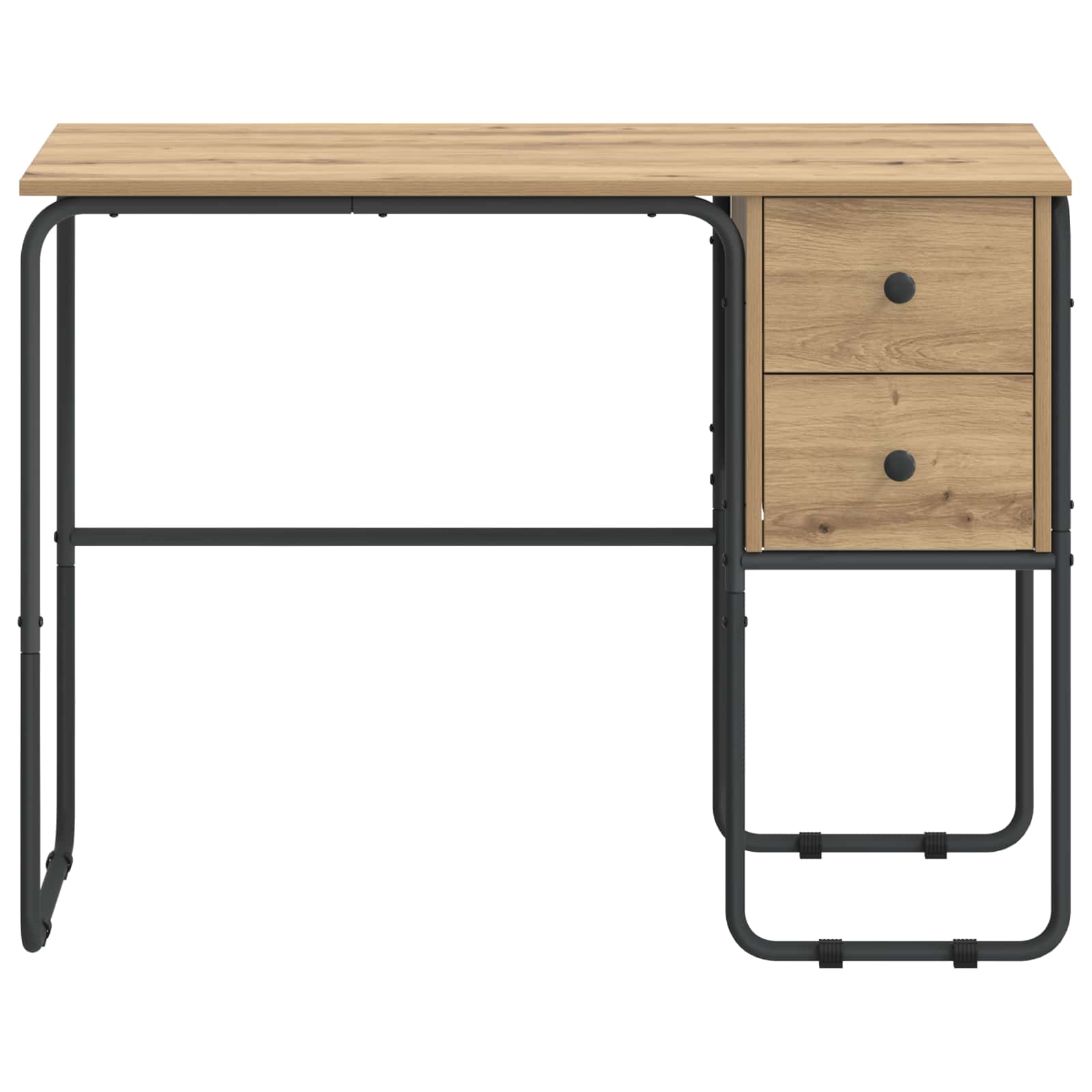 Oak Desk With Storage 100x50x75cm