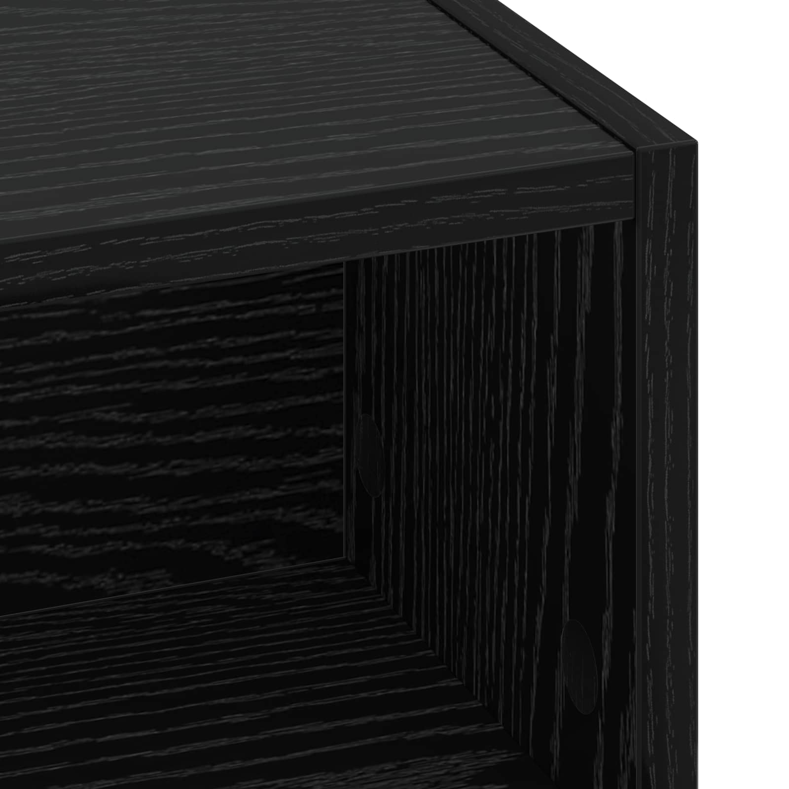 Office Desk Black Storage 60x50x91cm