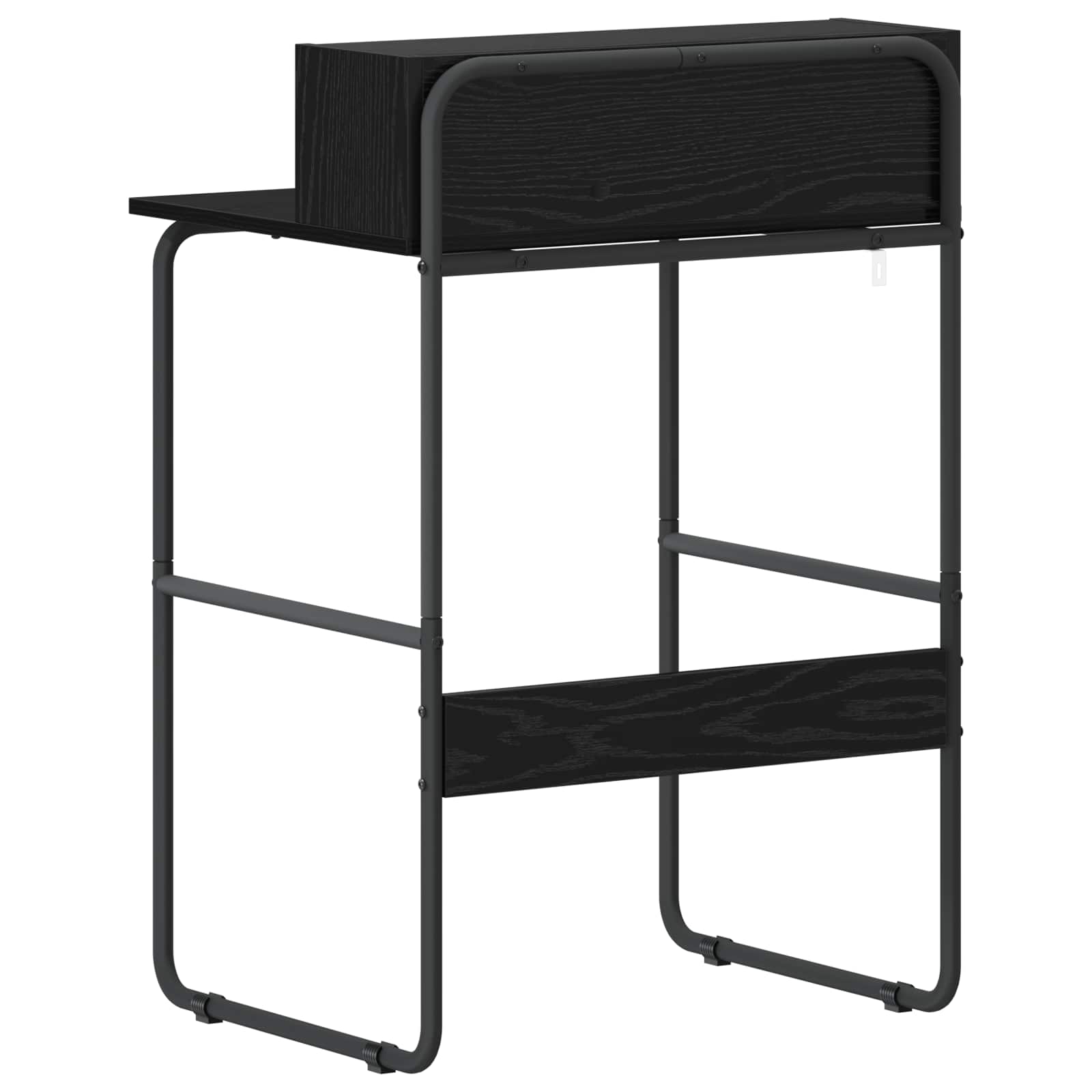Office Desk Black Storage 60x50x91cm