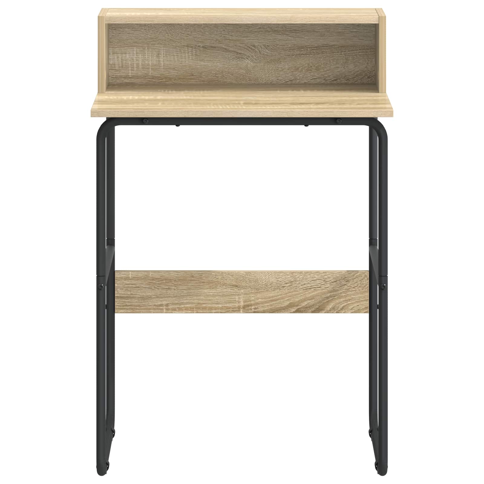 Oak Desk With Storage 60x50x91cm