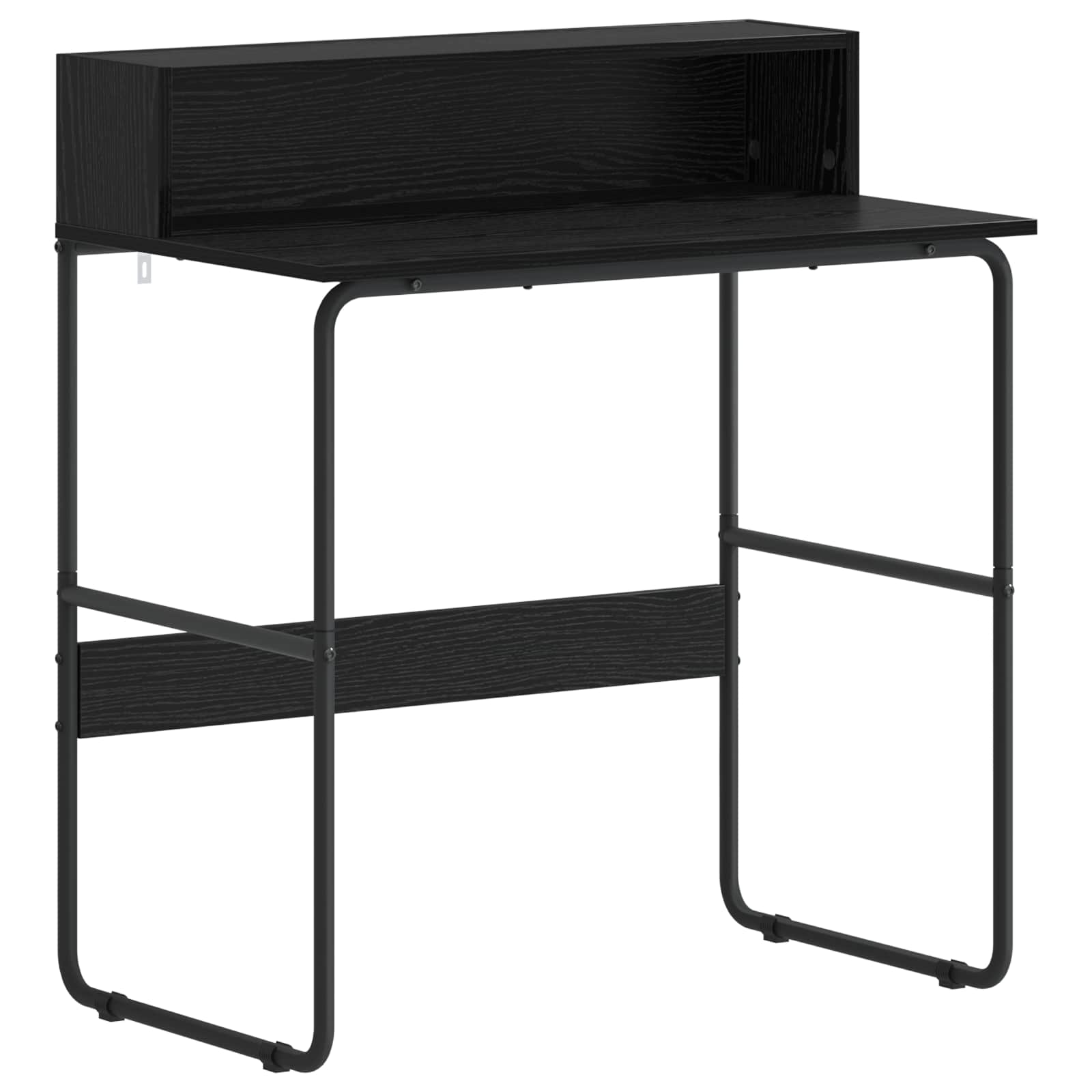 Desk With Storage Black Oak 80x50x91cm