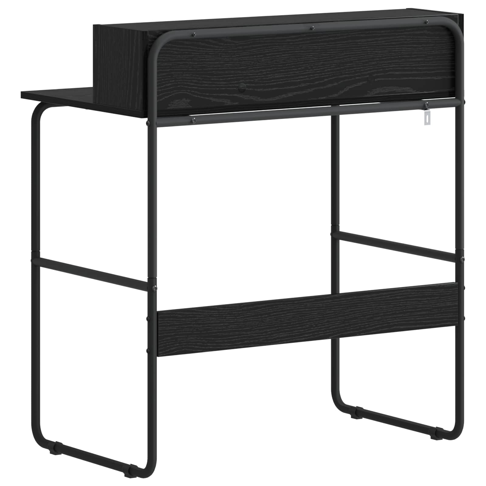 Desk With Storage Black Oak 80x50x91cm
