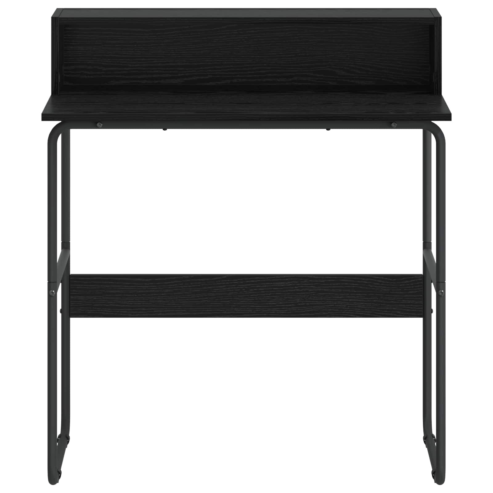 Desk With Storage Black Oak 80x50x91cm
