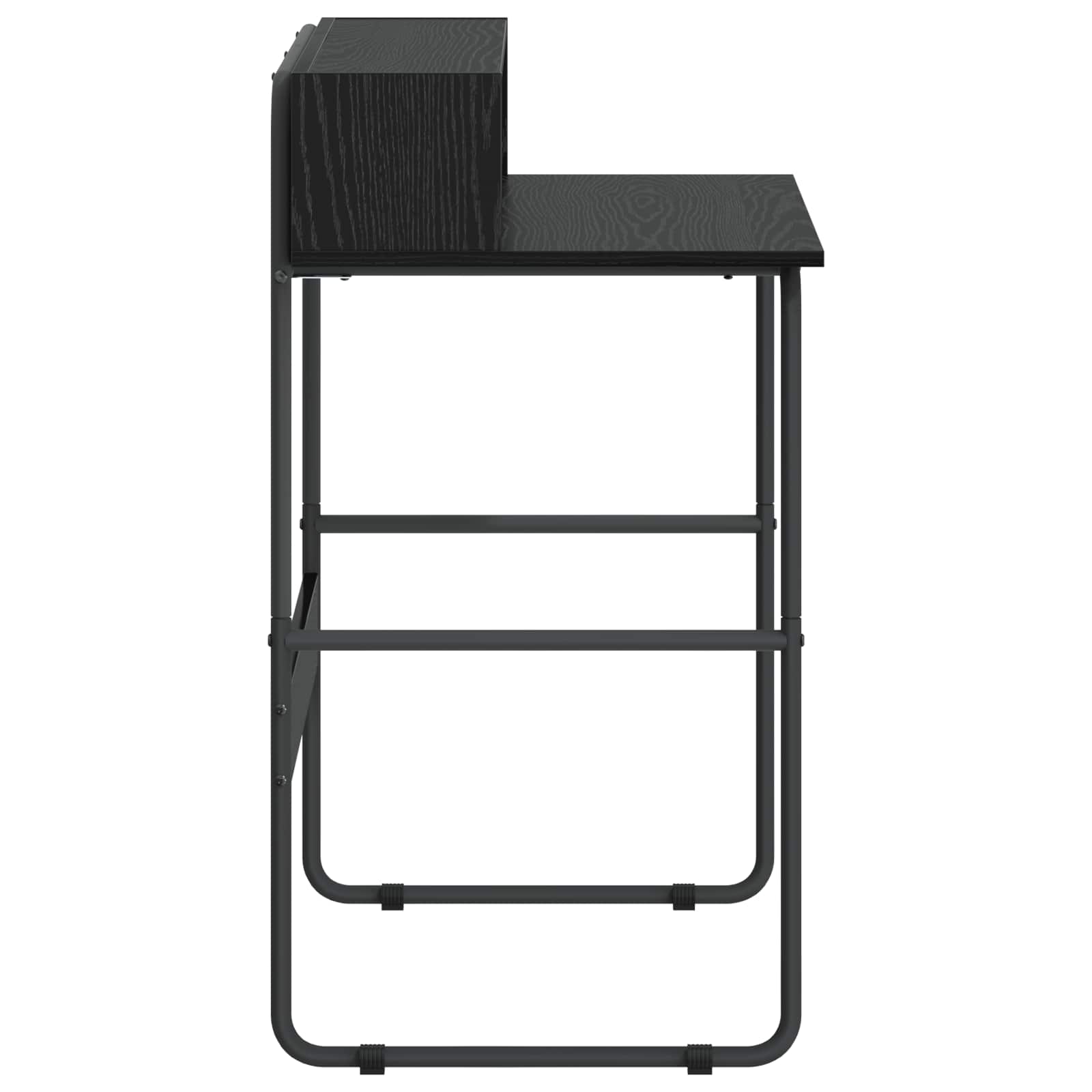 Desk With Storage Black Oak 80x50x91cm
